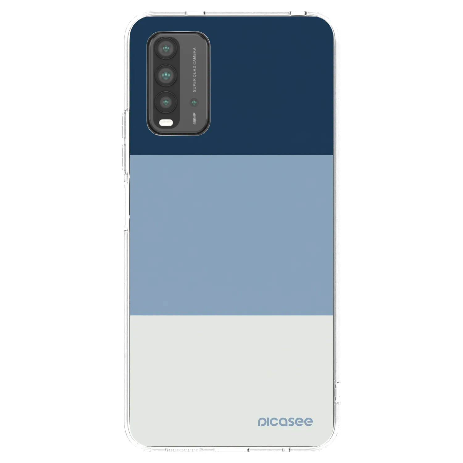 Picasee silikonowe przeźroczyste etui na Xiaomi Redmi 9T - Coastal Blue