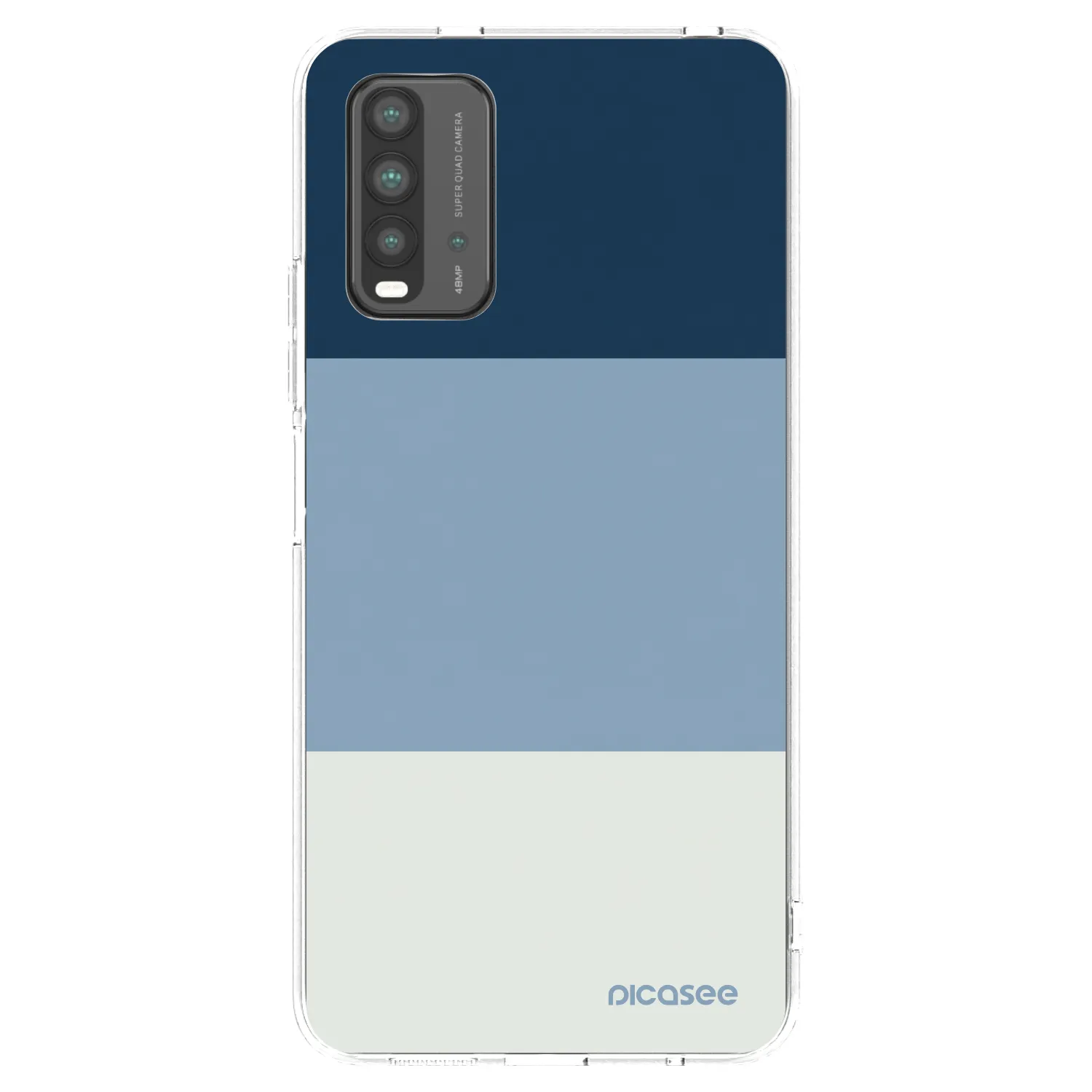 Picasee silikonowe czarne etui na Xiaomi Redmi 9T - Coastal Blue