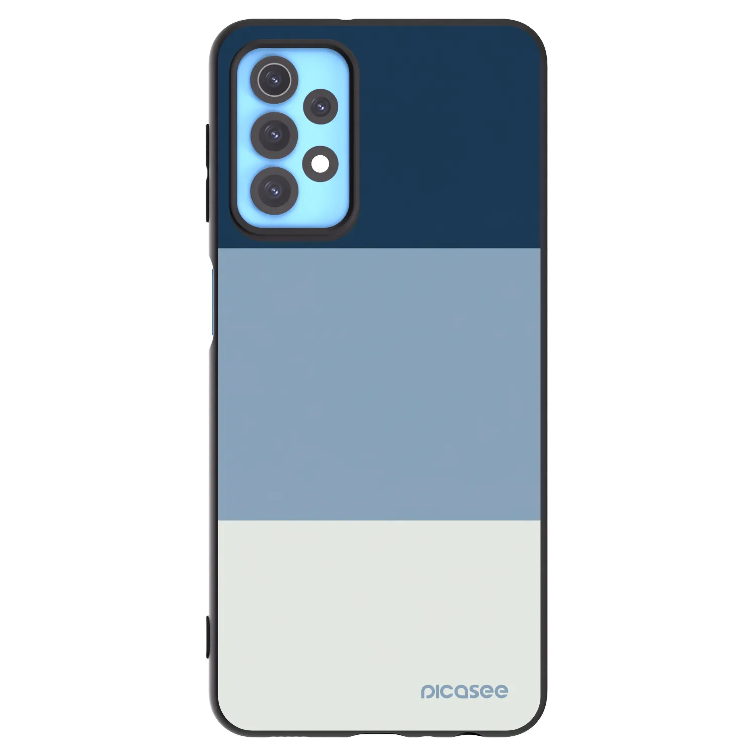 Picasee silikonowe czarne etui na Samsung Galaxy A32 4G SM-A325F - Coastal Blue