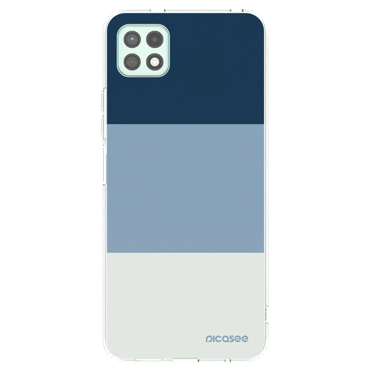 Picasee silikonowe przeźroczyste etui na Samsung Galaxy A22 A226B 5G - Coastal Blue