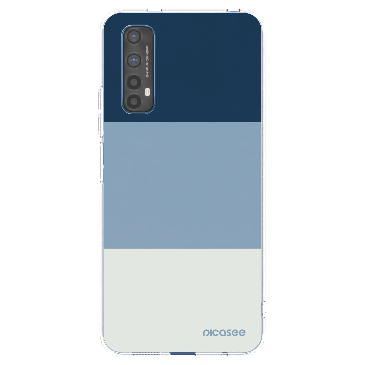 Picasee silikonowe przeźroczyste etui na Realme 7 - Coastal Blue