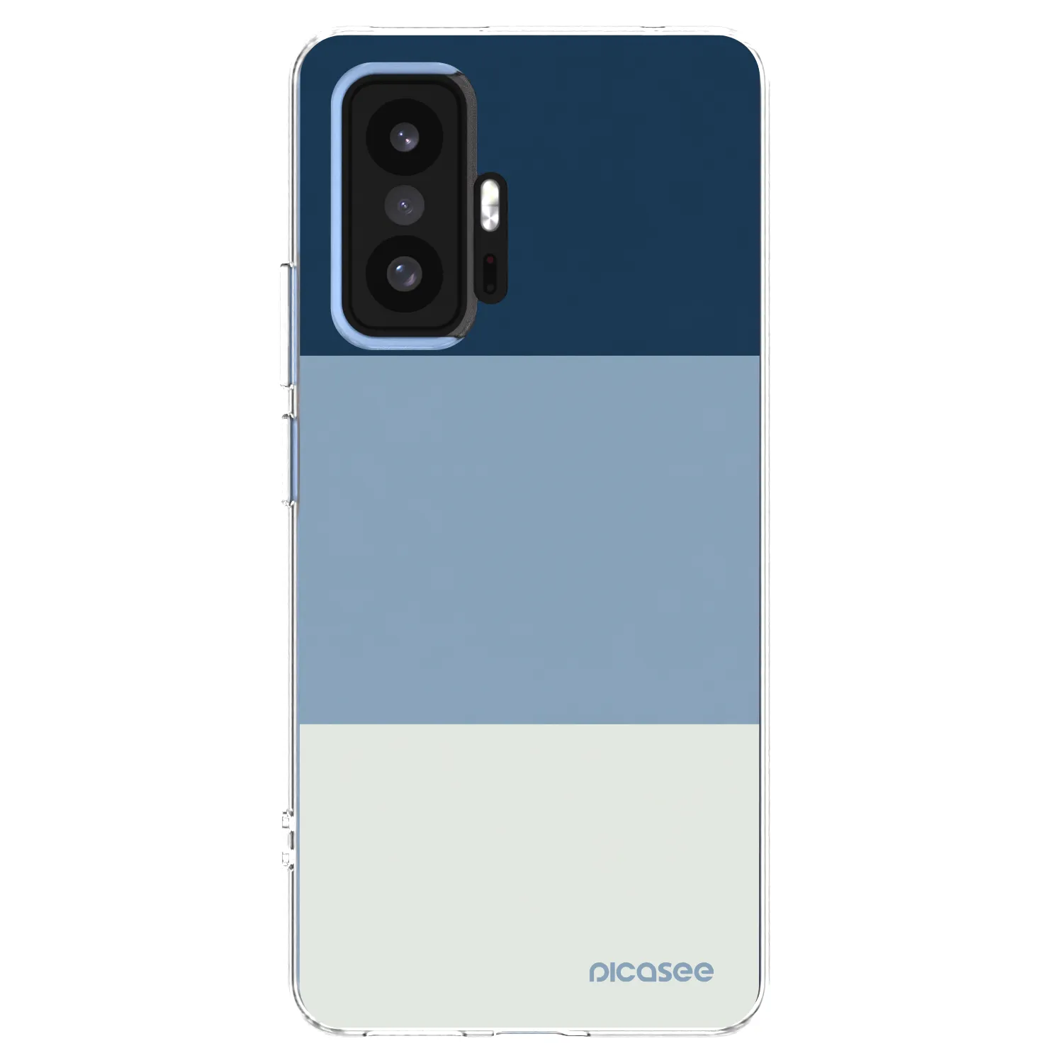 Picasee silikonowe przeźroczyste etui na Xiaomi 11T Pro - Coastal Blue