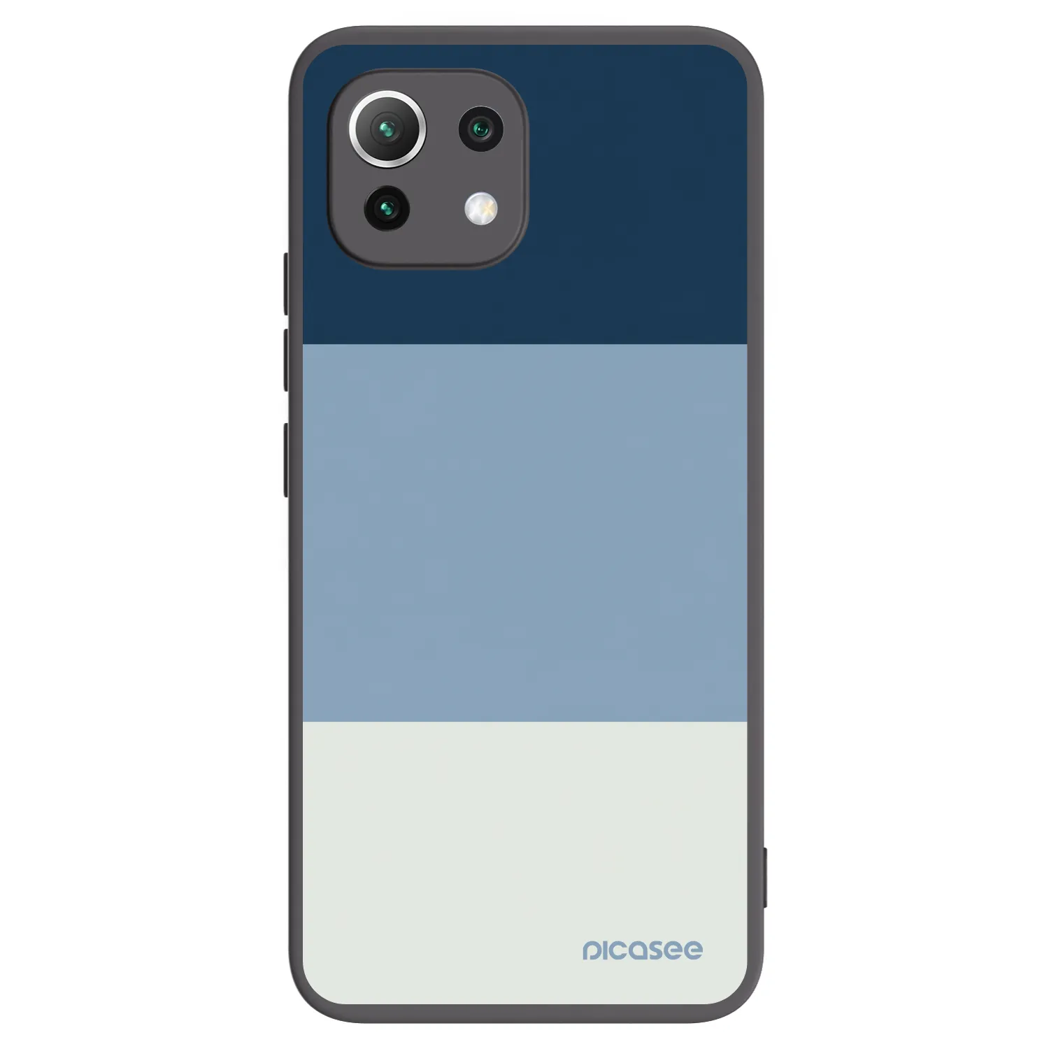 Picasee silikonowe czarne etui na Xiaomi 11 Lite 5G NE - Coastal Blue