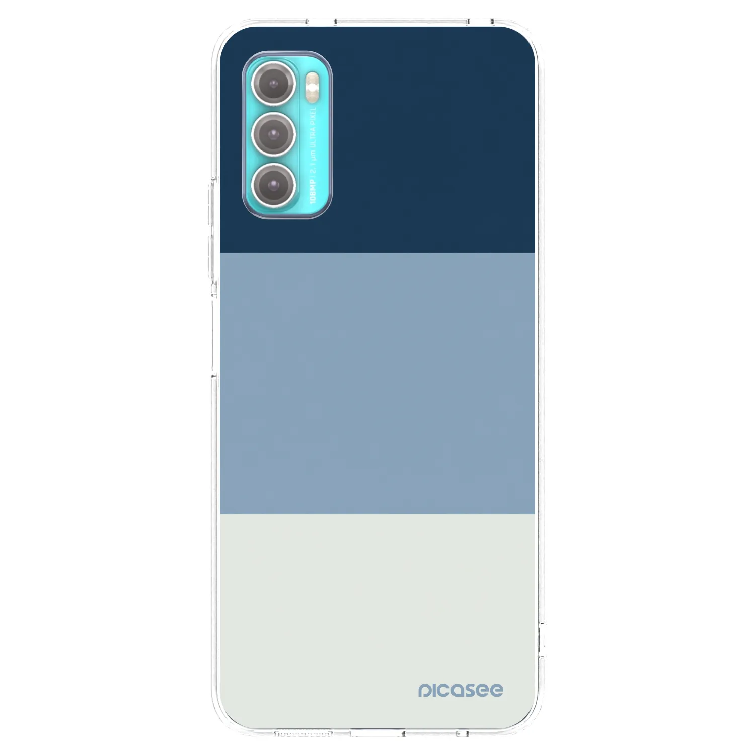 Picasee silikonowe przeźroczyste etui na Motorola Moto G60 - Coastal Blue