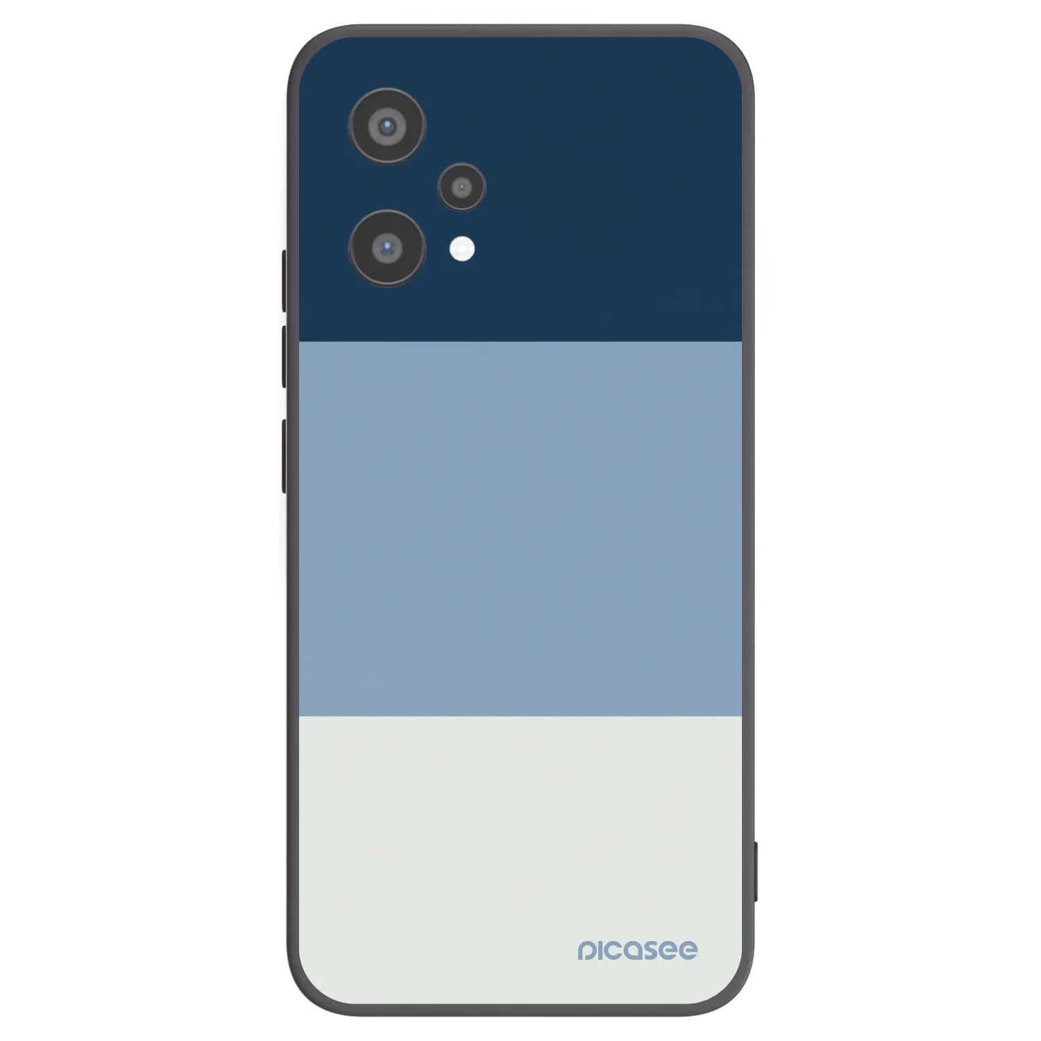 Picasee silikonowe czarne etui na Realme 9 Pro 5G - Coastal Blue
