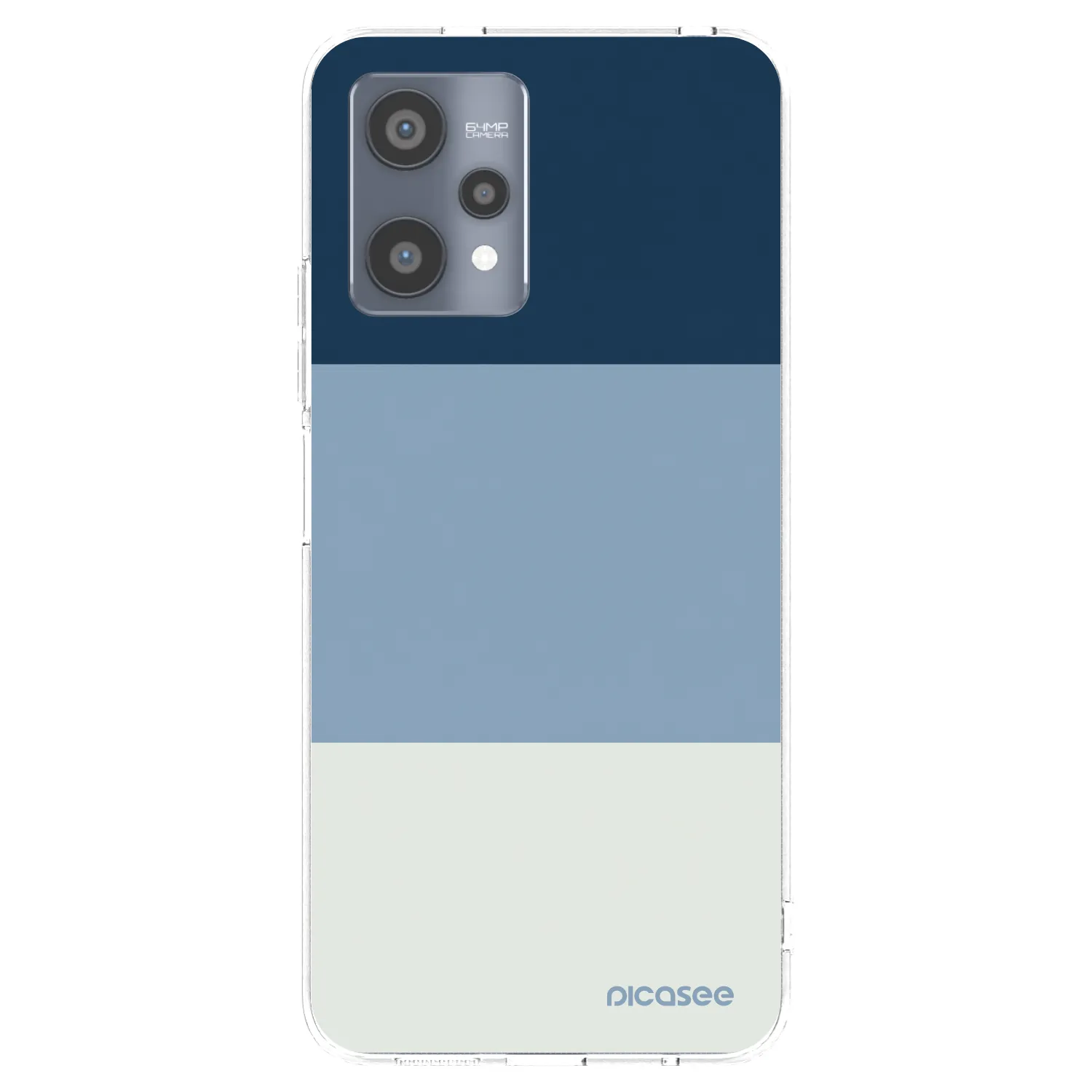 Picasee silikonowe przeźroczyste etui na Realme 9 Pro 5G - Coastal Blue