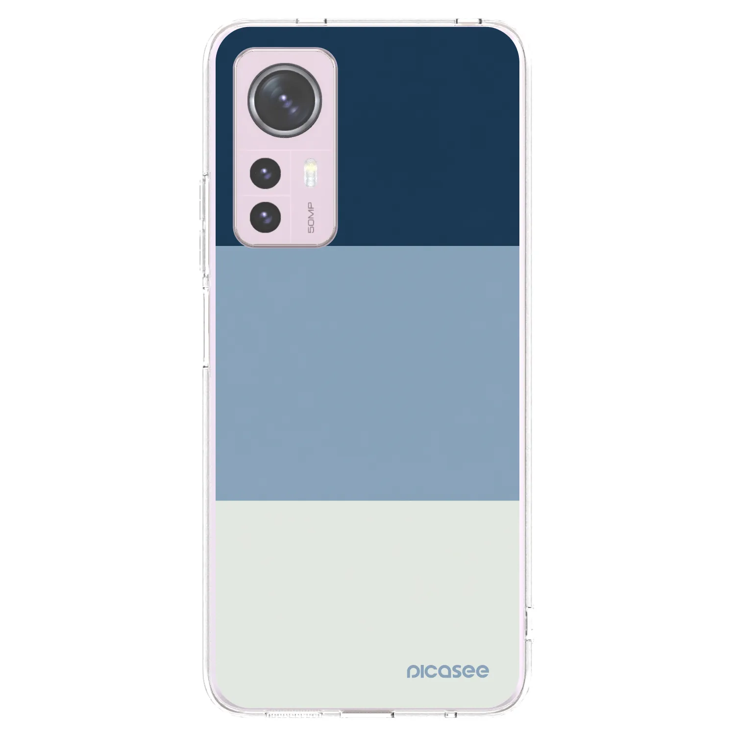 Picasee silikonowe przeźroczyste etui na Xiaomi 12 - Coastal Blue