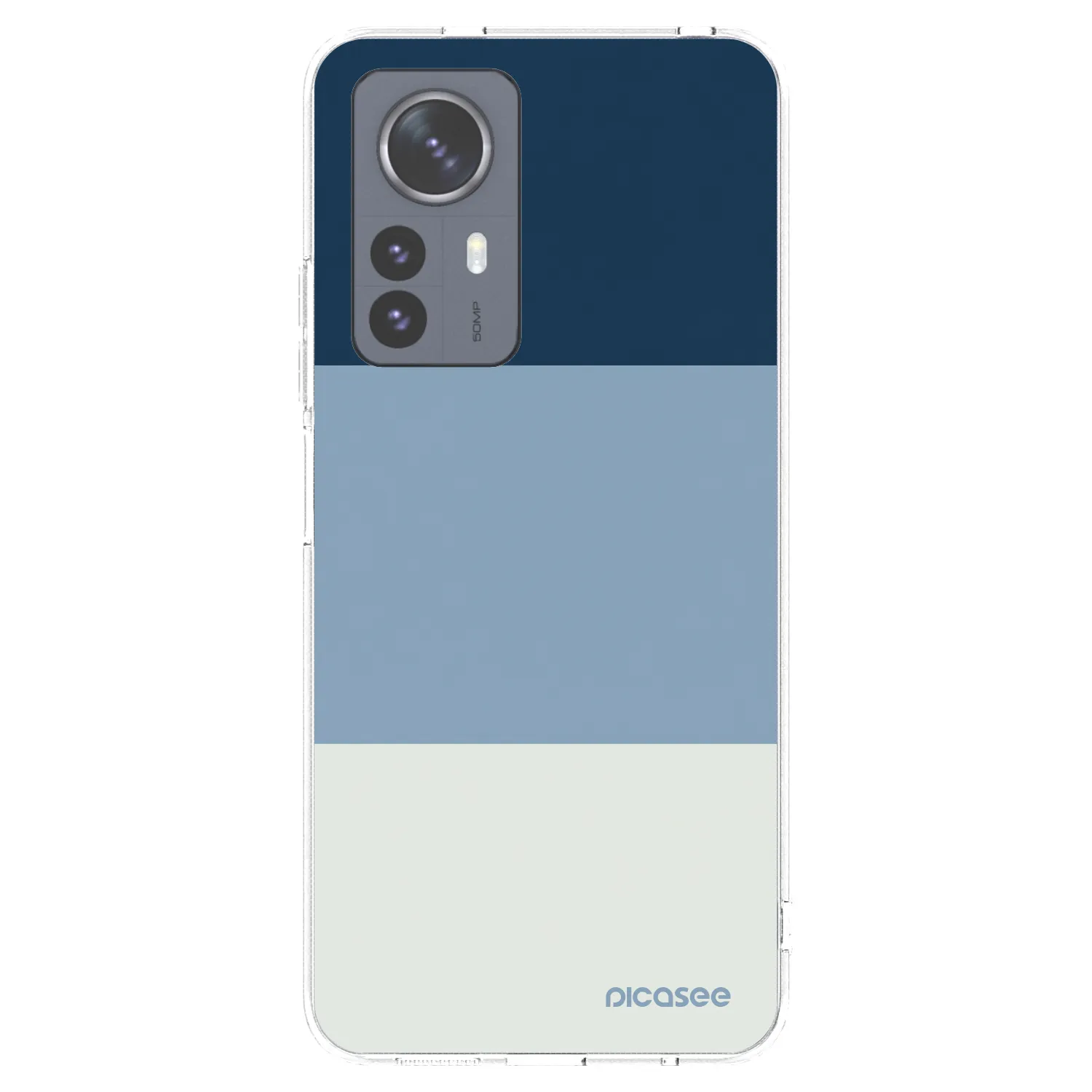 Picasee silikonowe przeźroczyste etui na Xiaomi 12 Pro - Coastal Blue
