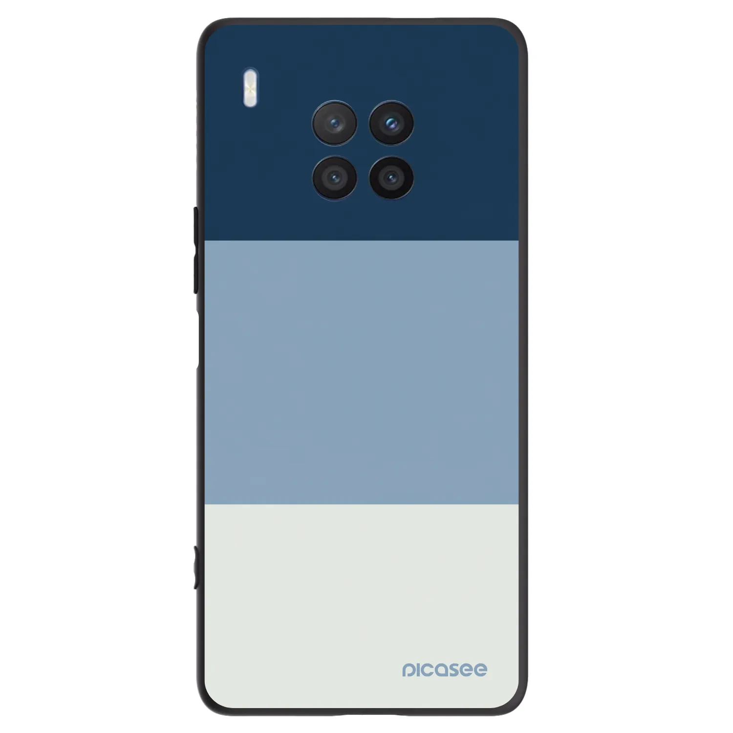 Picasee silikonowe czarne etui na Honor 50 Lite - Coastal Blue