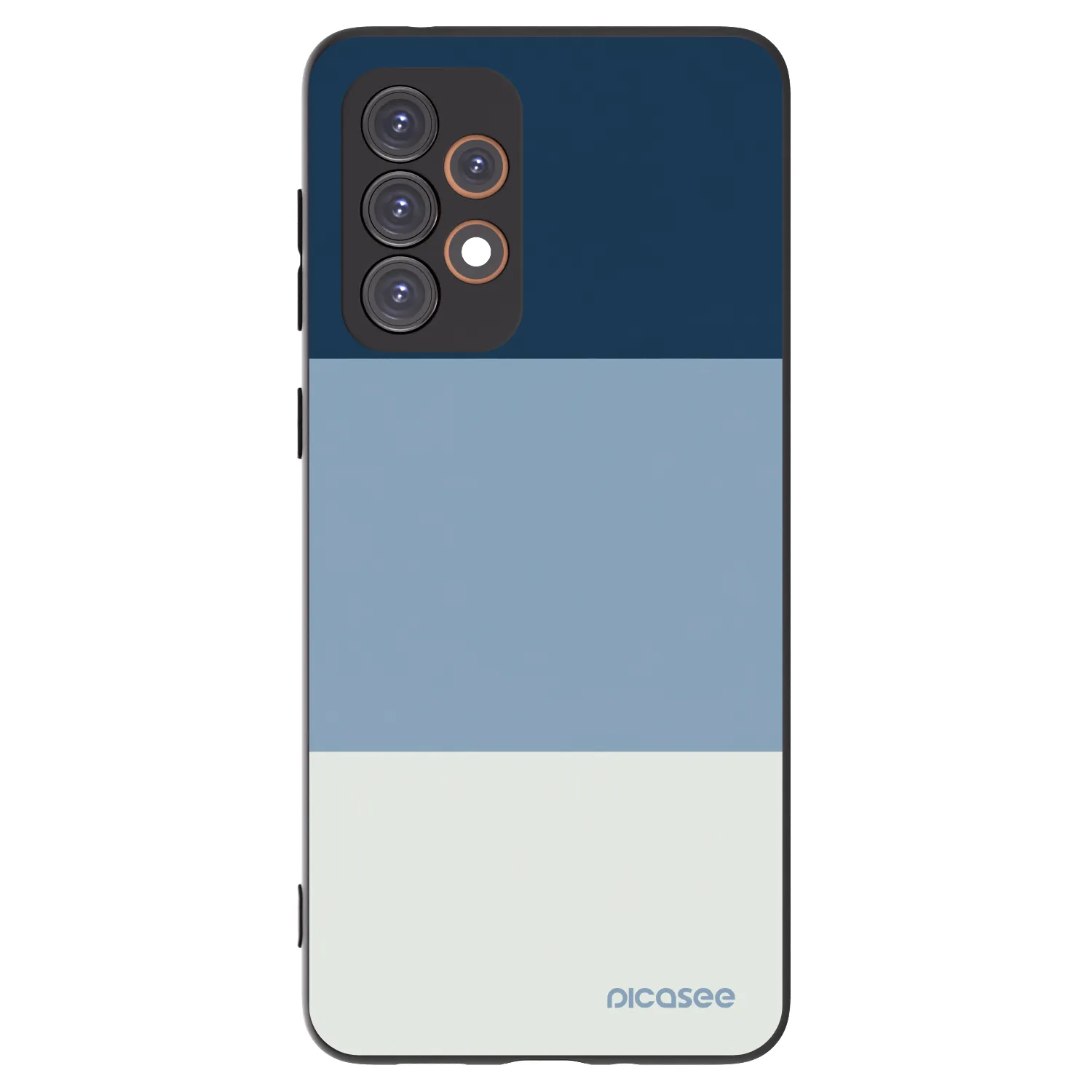 Picasee silikonowe czarne etui na Samsung Galaxy A33 5G A336 - Coastal Blue