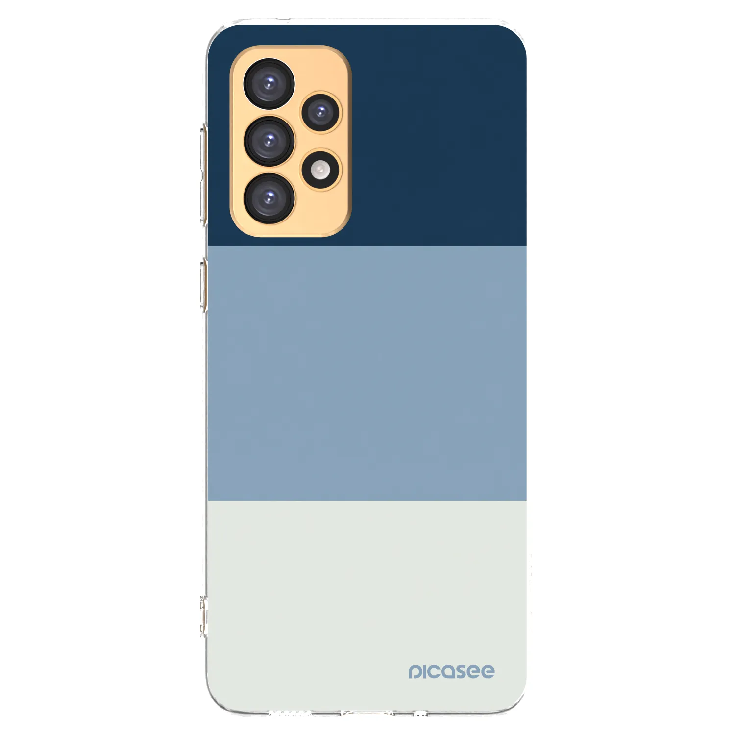 Picasee silikonowe przeźroczyste etui na Samsung Galaxy A33 5G A336 - Coastal Blue