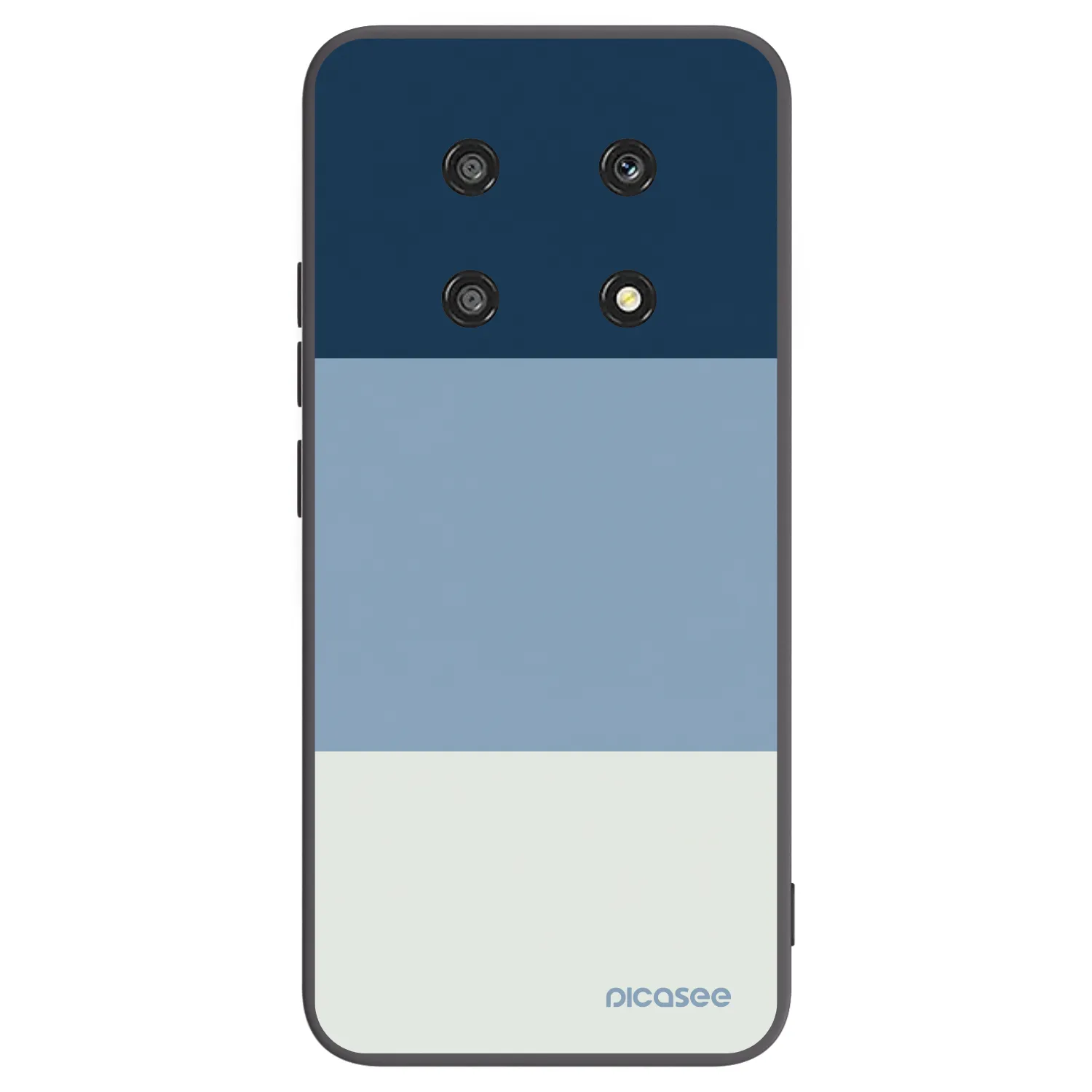 Picasee silikonowe czarne etui na Honor Magic4 Lite 5G - Coastal Blue