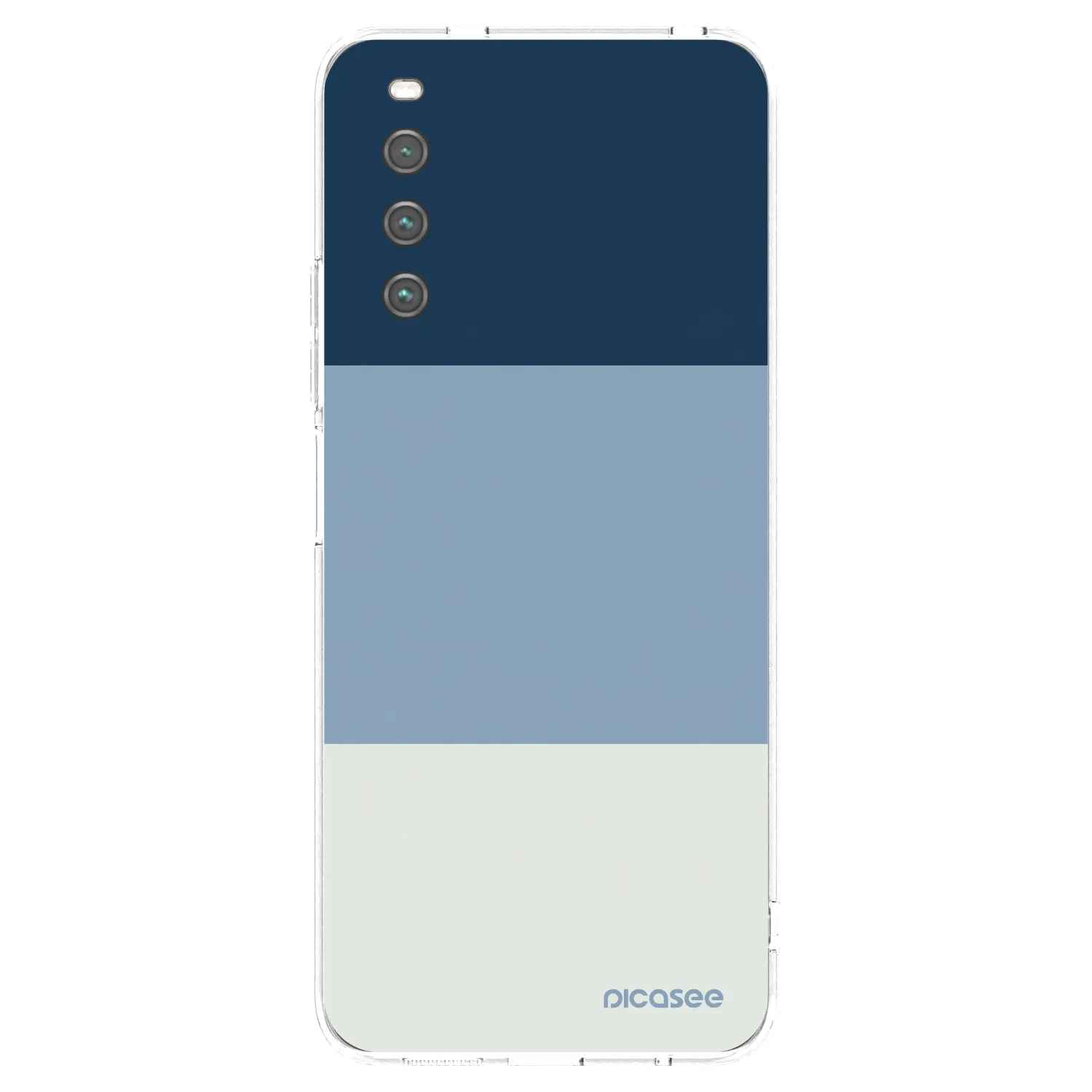 Picasee silikonowe przeźroczyste etui na Sony Xperia 10 IV 5G - Coastal Blue