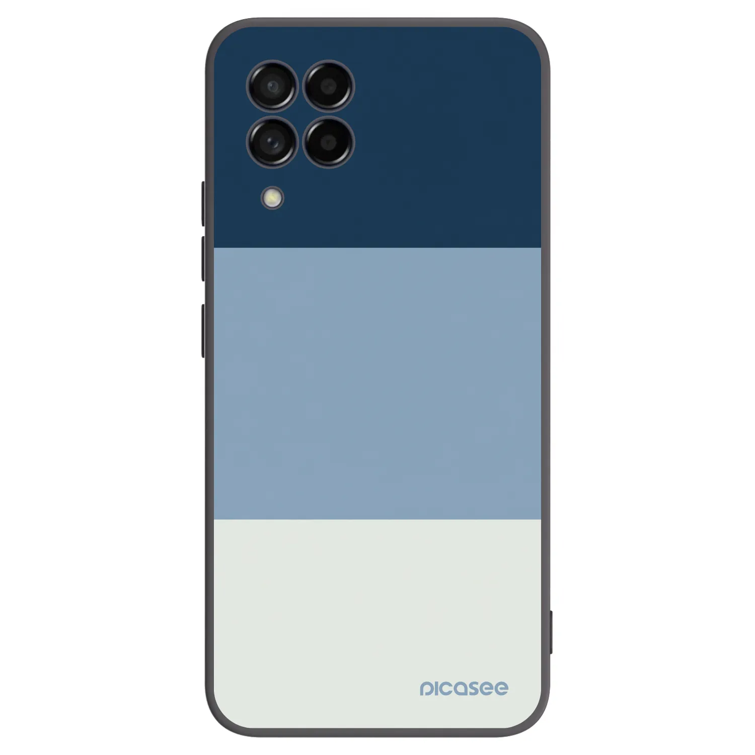 Picasee silikonowe czarne etui na Samsung Galaxy M53 5G - Coastal Blue