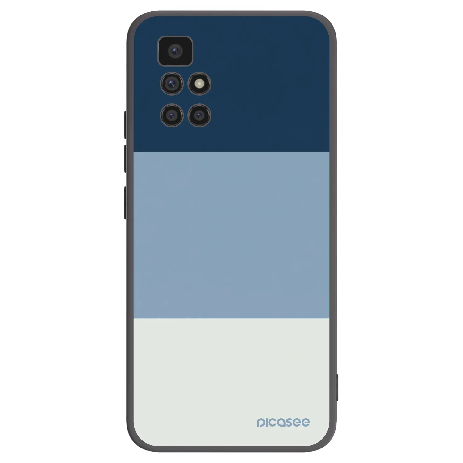 Picasee silikonowe czarne etui na Xiaomi Redmi 10 (2022) - Coastal Blue