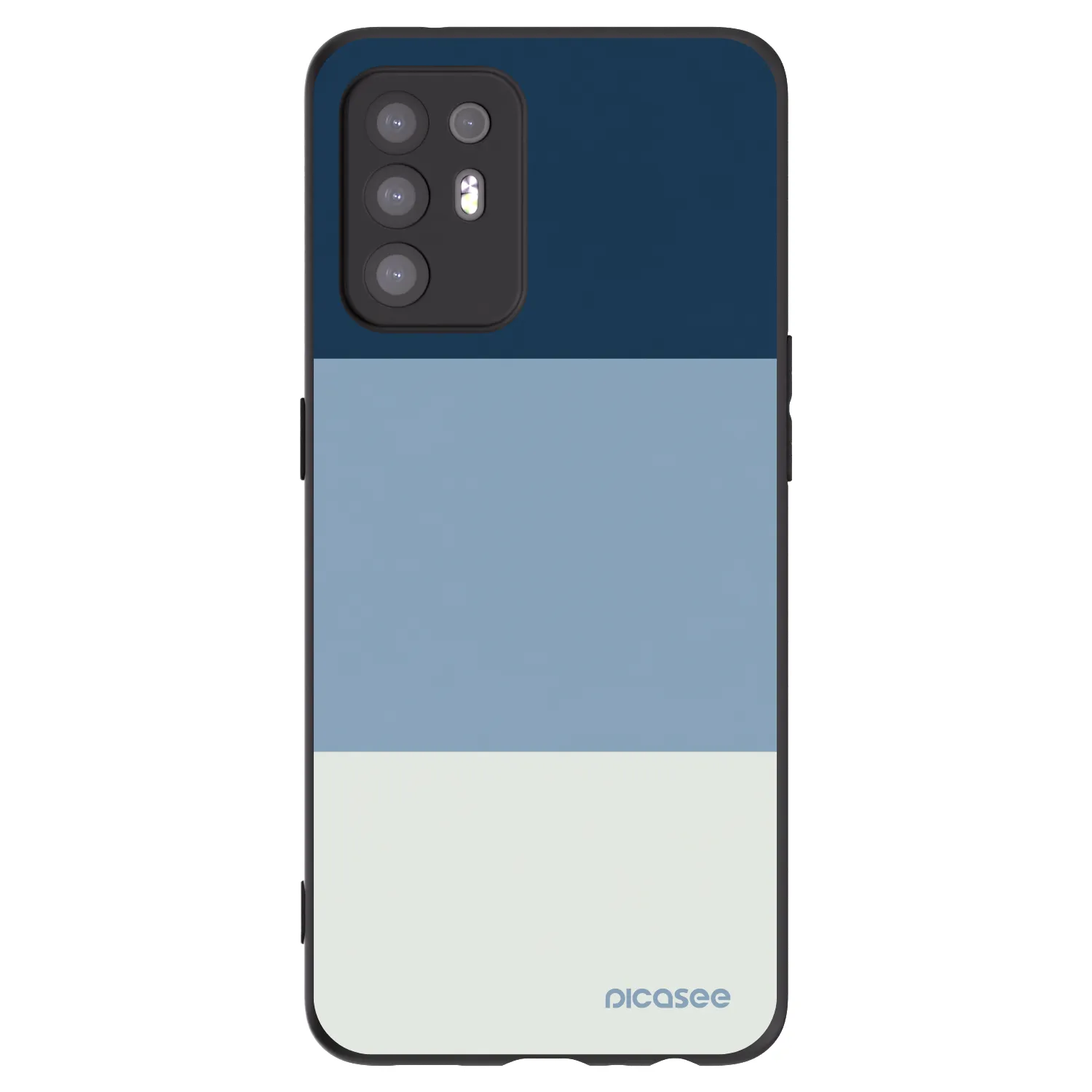 Picasee silikonowe czarne etui na OPPO A94 5G - Coastal Blue