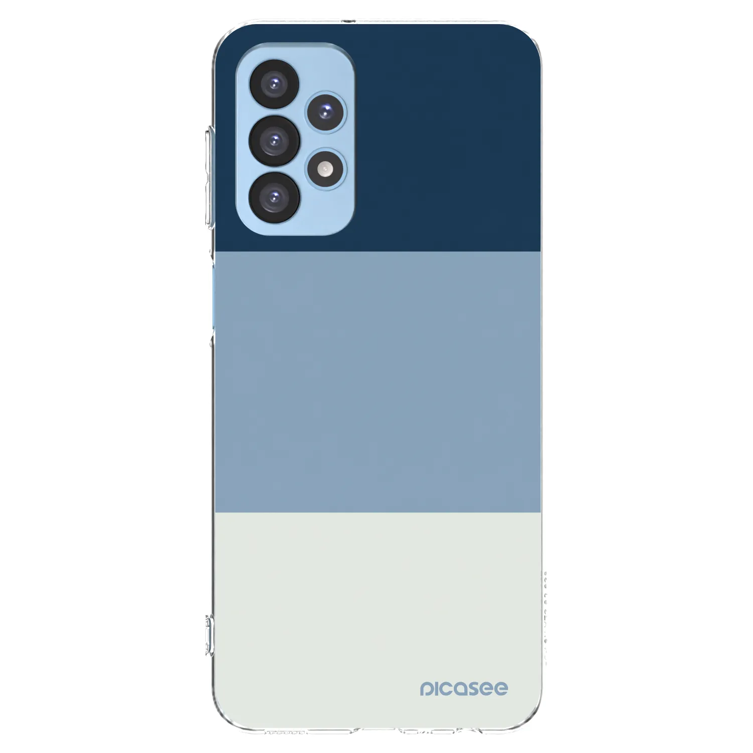 Picasee silikonowe przeźroczyste etui na Samsung Galaxy A23 A235F 4G - Coastal Blue