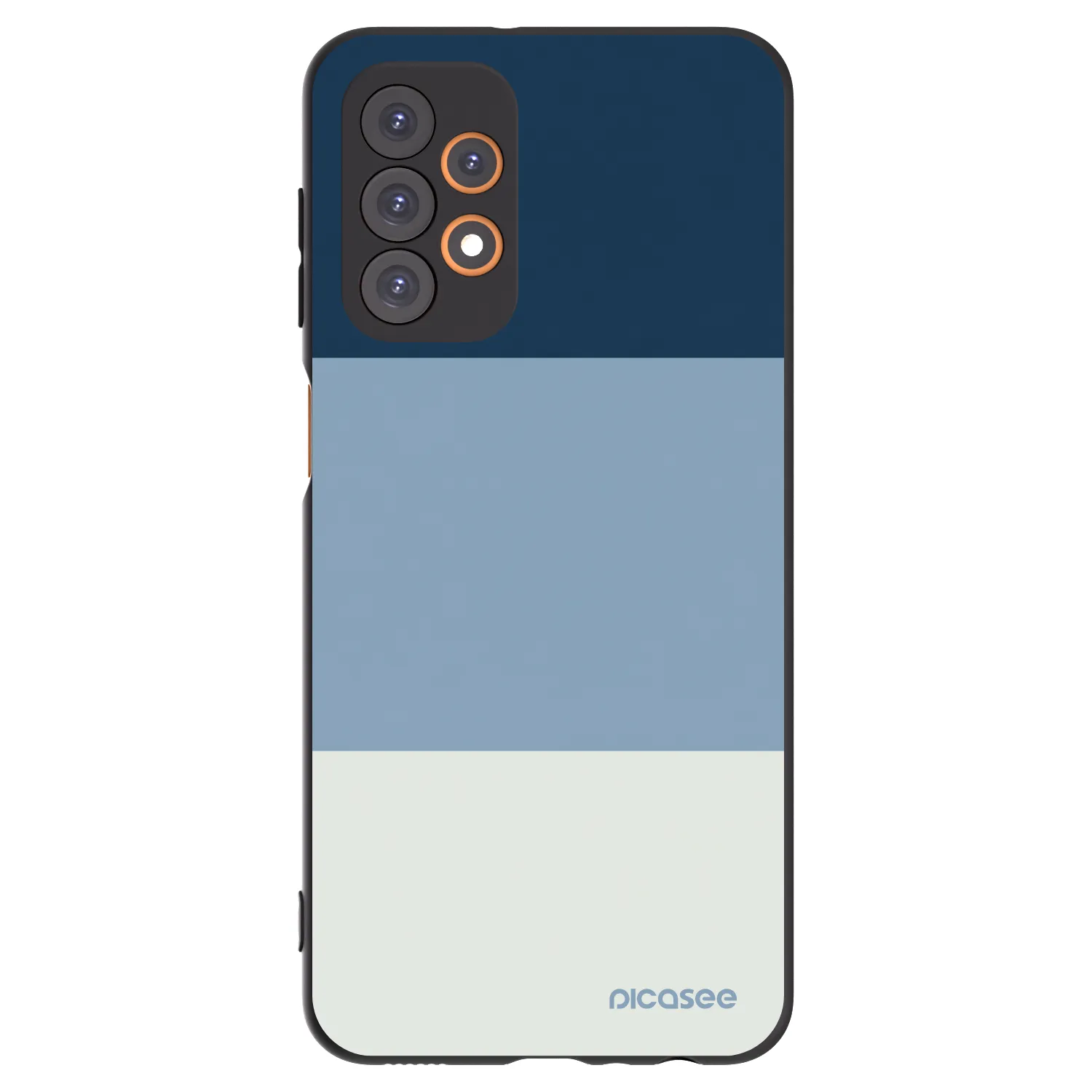Picasee silikonowe czarne etui na Samsung Galaxy A23 A236B 5G - Coastal Blue