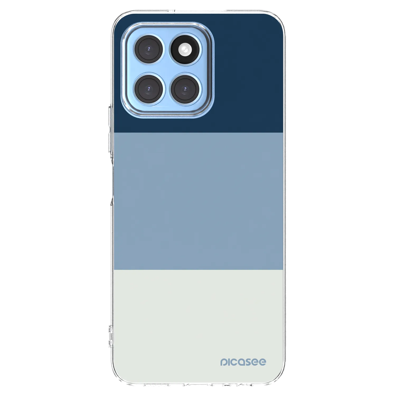 Picasee silikonowe przeźroczyste etui na Honor X6 - Coastal Blue