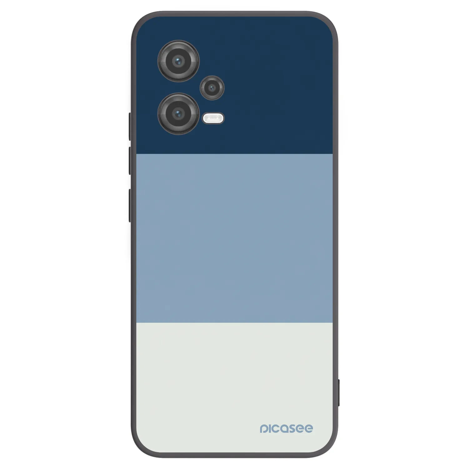 Picasee silikonowe czarne etui na Xiaomi Poco X5 - Coastal Blue