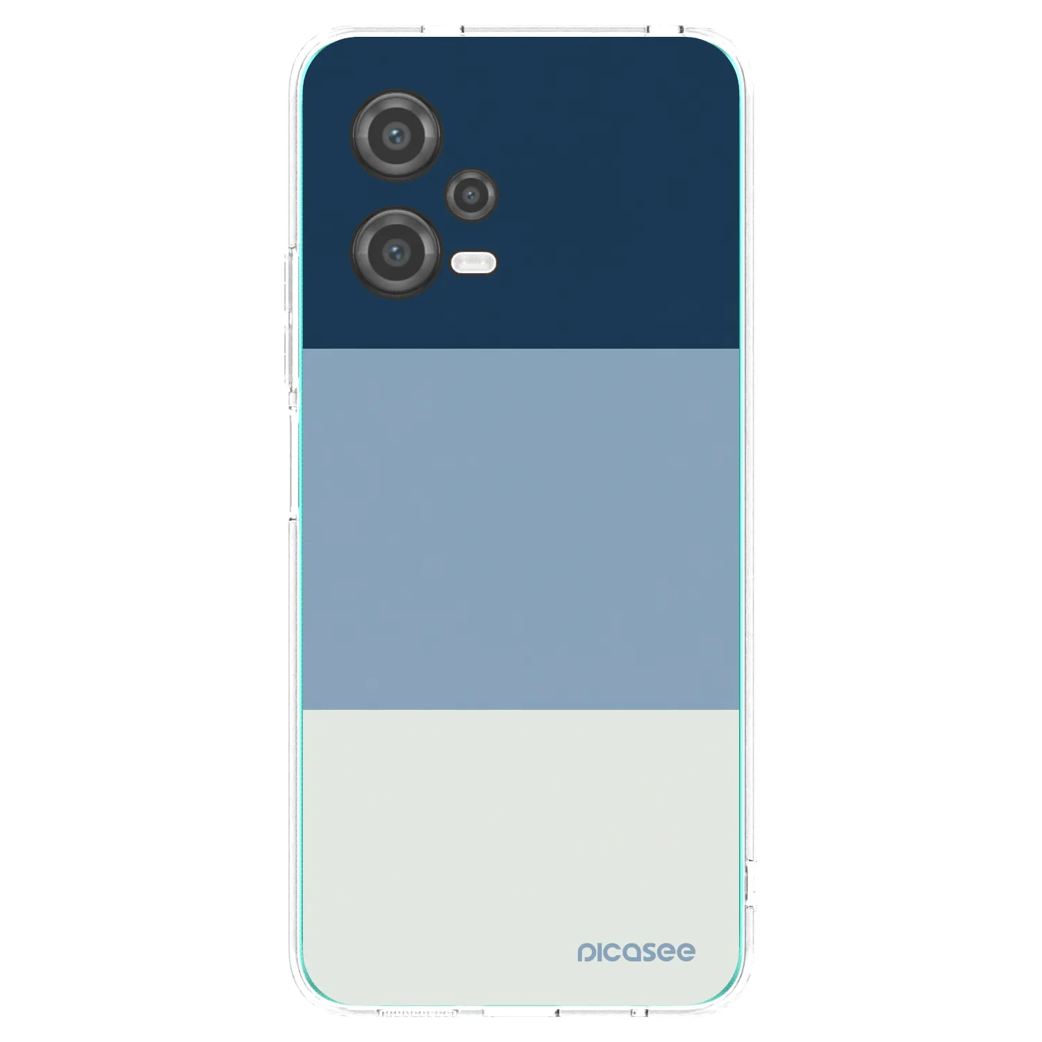 Picasee silikonowe przeźroczyste etui na Xiaomi Poco X5 - Coastal Blue