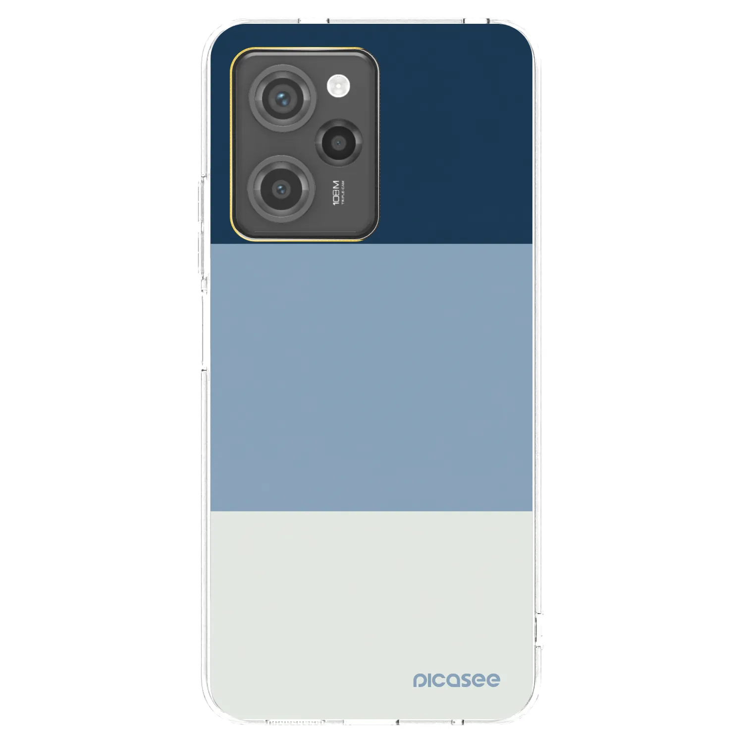 Picasee silikonowe czarne etui na Xiaomi Poco X5 Pro - Coastal Blue