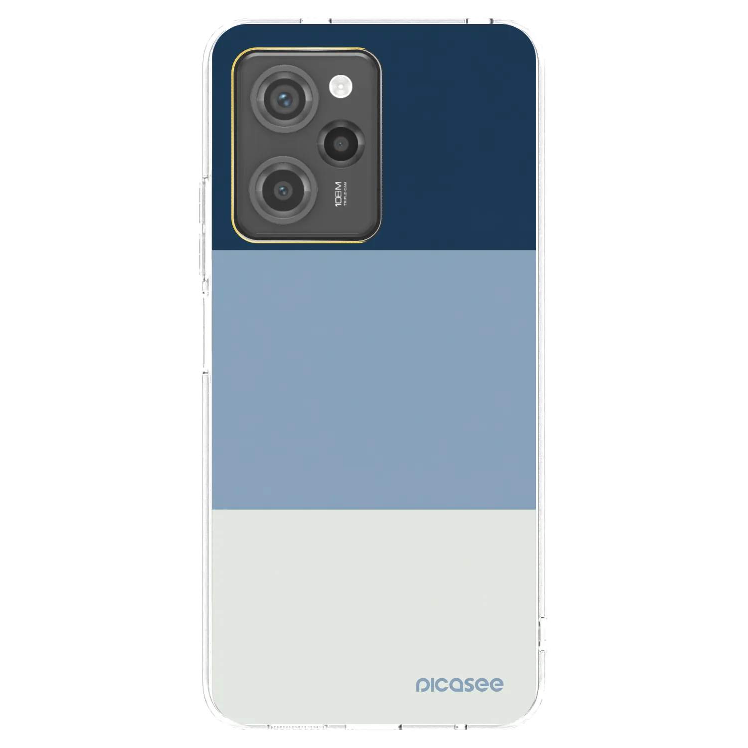 Picasee silikonowe przeźroczyste etui na Xiaomi Poco X5 Pro - Coastal Blue