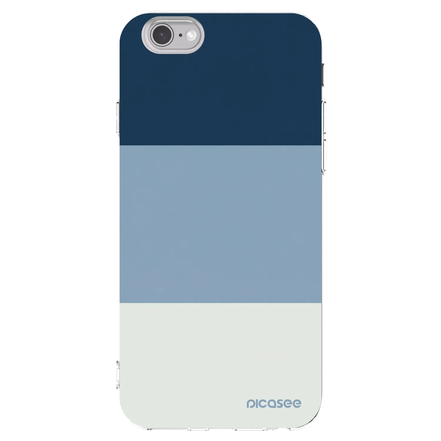 Picasee silikonowe przeźroczyste etui na Apple iPhone 6/6S - Coastal Blue