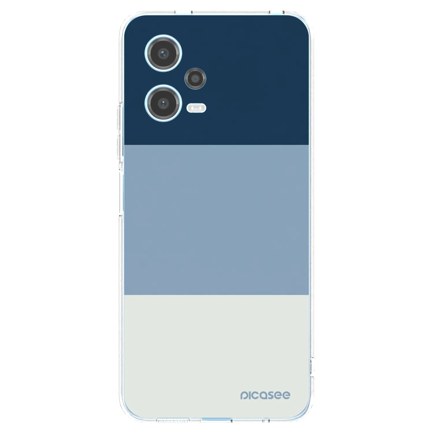 Picasee silikonowe przeźroczyste etui na Xiaomi Redmi Note 12 5G - Coastal Blue