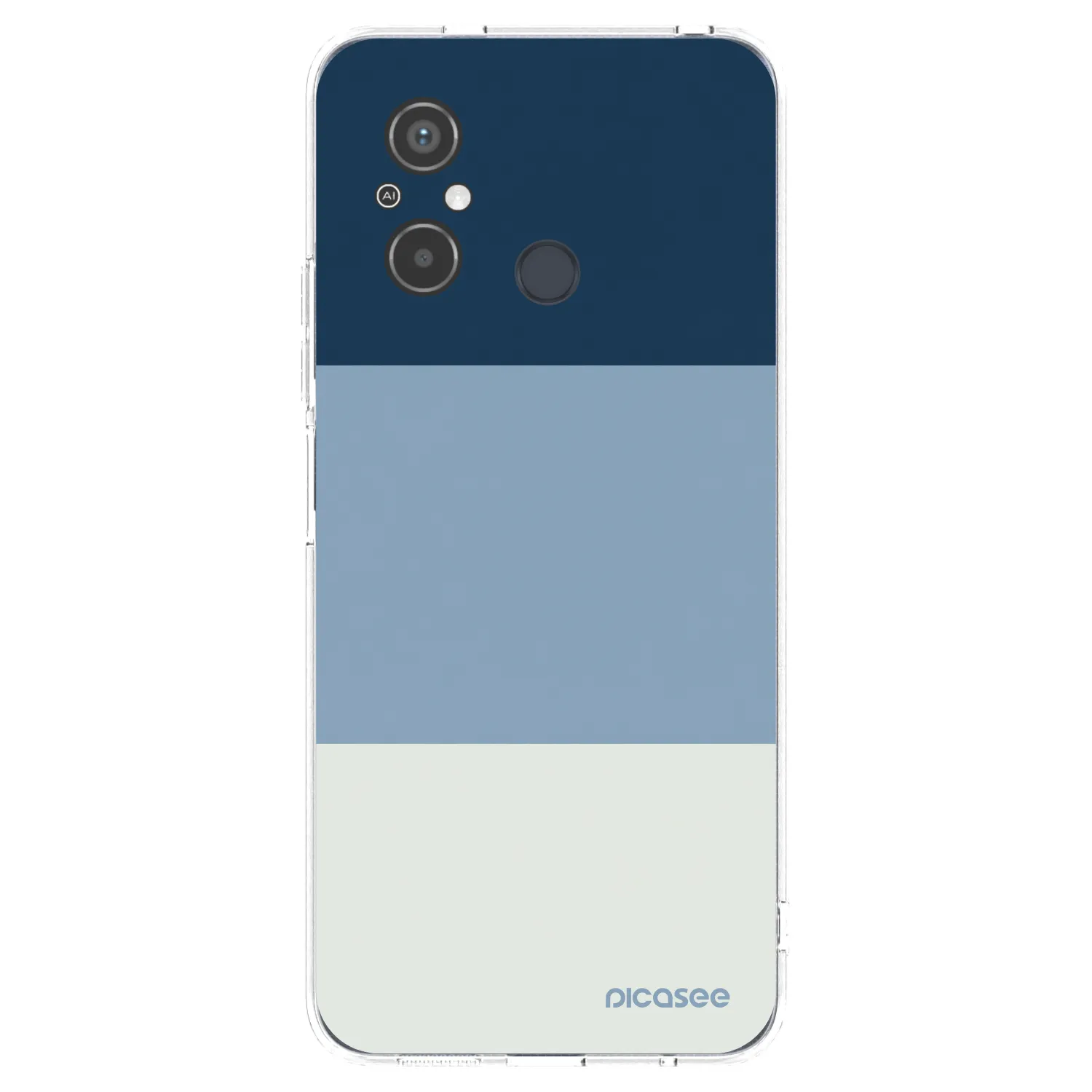 Picasee silikonowe przeźroczyste etui na Xiaomi Redmi 12C - Coastal Blue