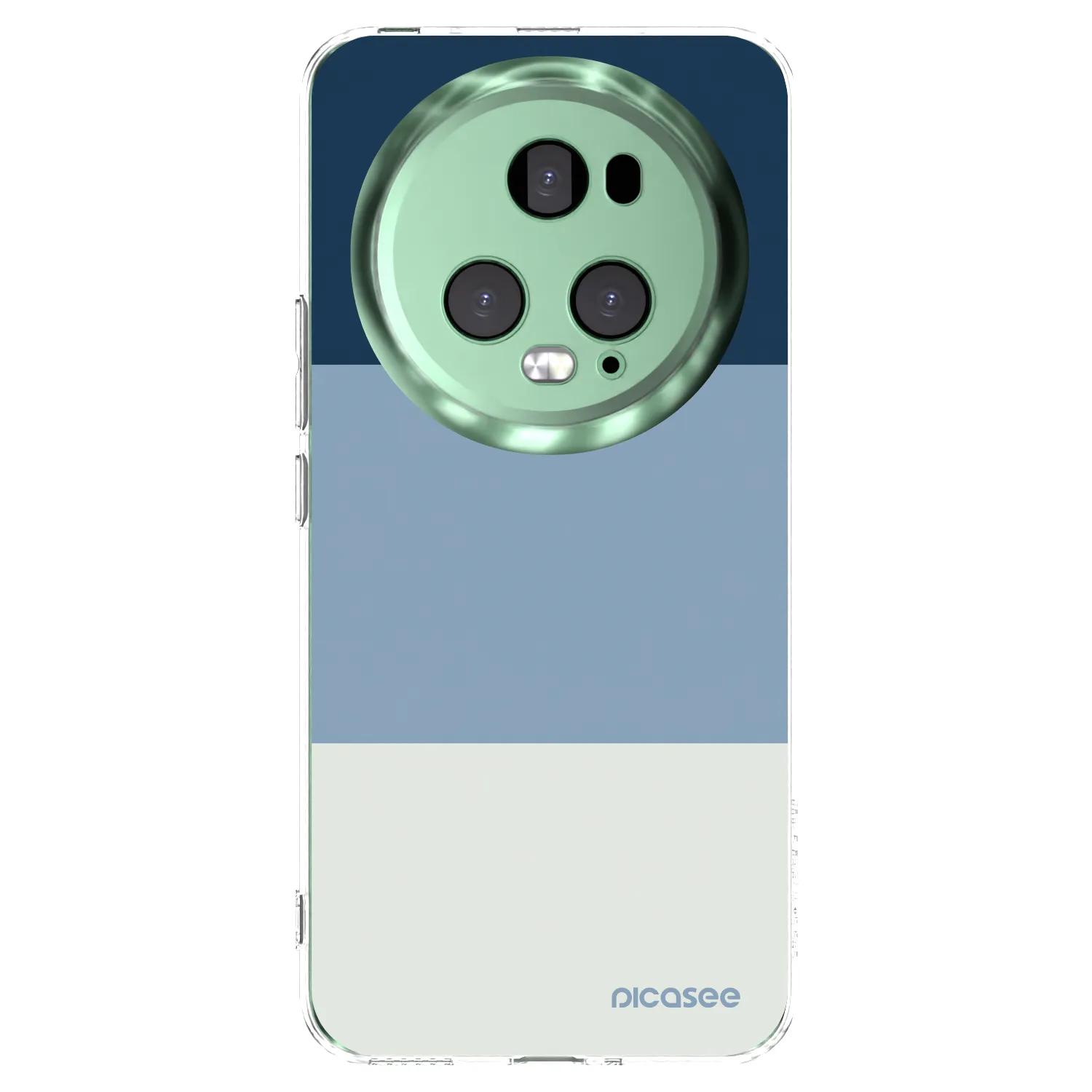 Picasee silikonowe przeźroczyste etui na Honor Magic5 Pro - Coastal Blue