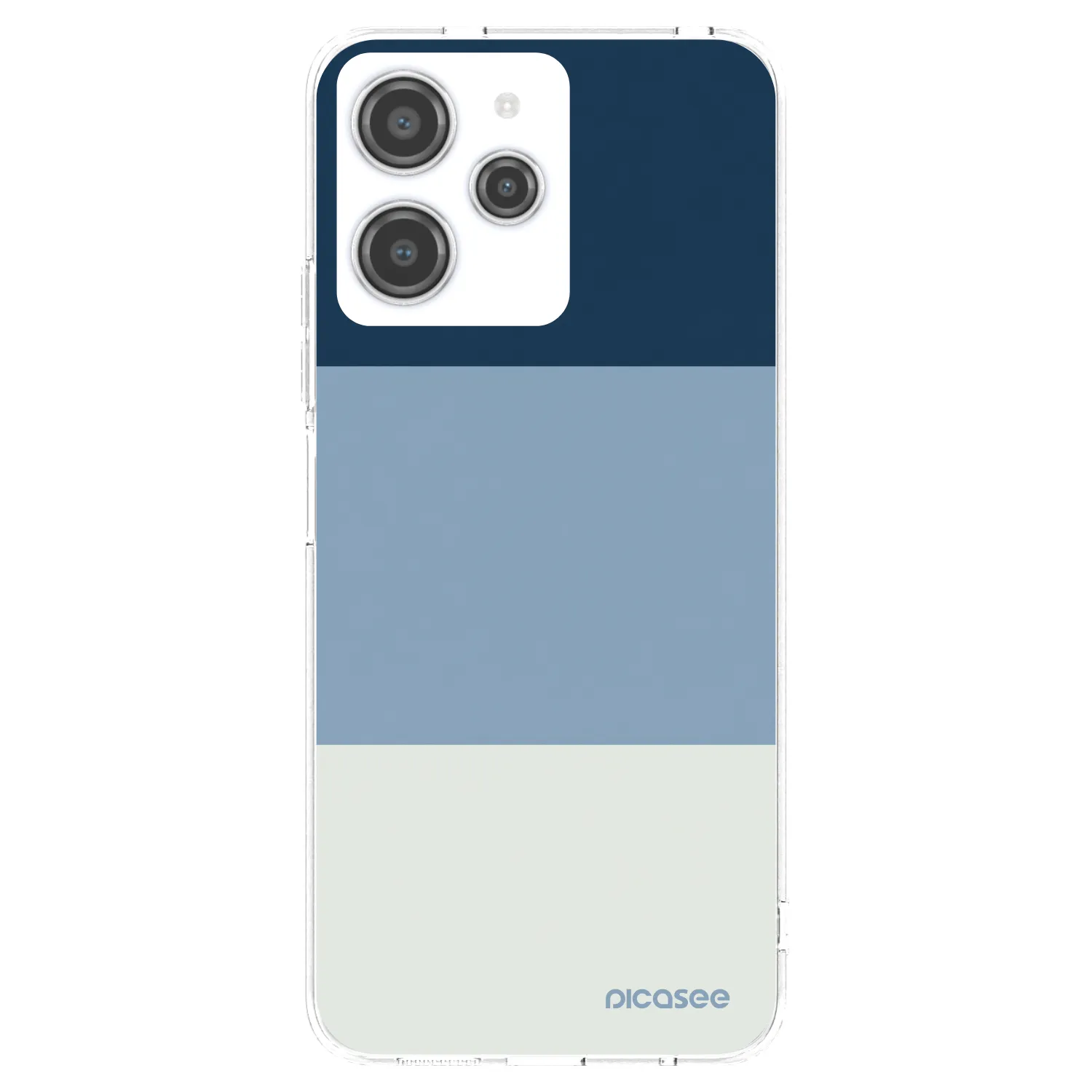 Picasee silikonowe przeźroczyste etui na Xiaomi Redmi 12 4G - Coastal Blue