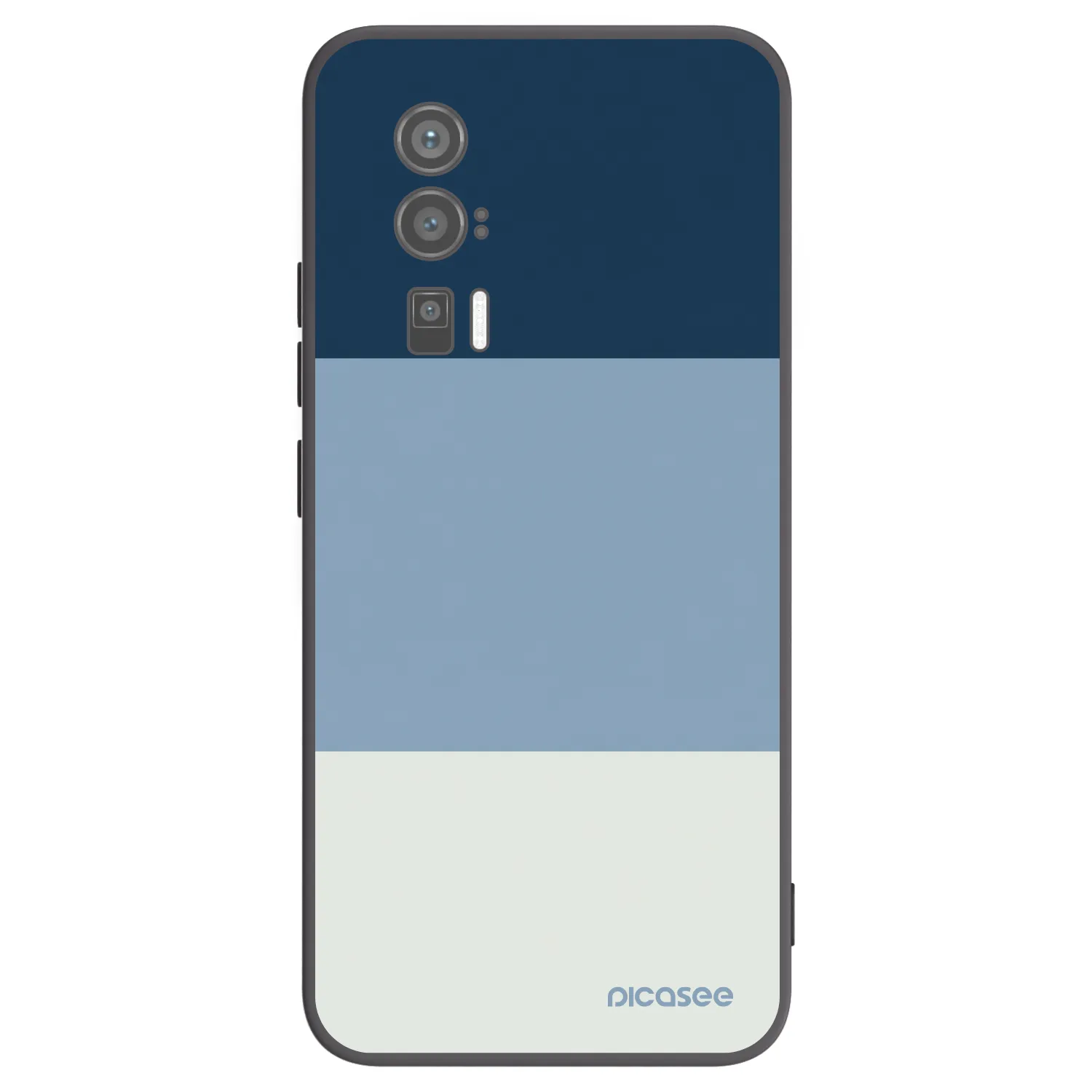Picasee silikonowe czarne etui na Xiaomi Poco F5 Pro 5G - Coastal Blue