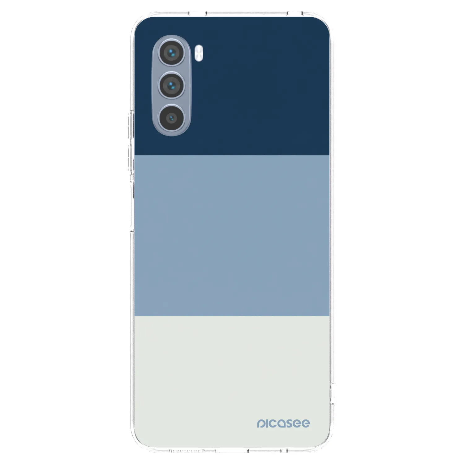 Picasee silikonowe przeźroczyste etui na Motorola Moto G62 - Coastal Blue
