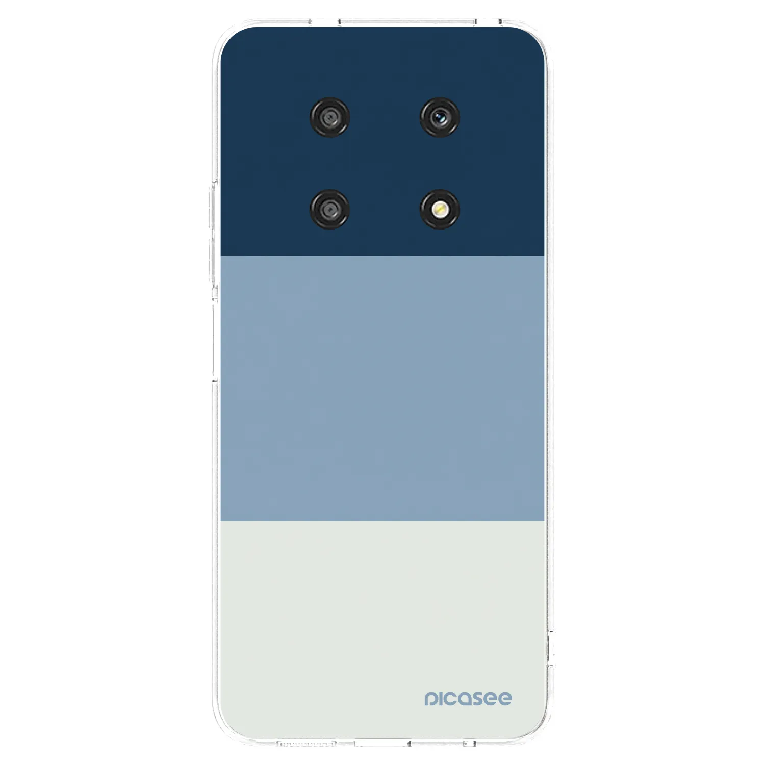 Picasee silikonowe przeźroczyste etui na Honor Magic4 Lite 5G - Coastal Blue