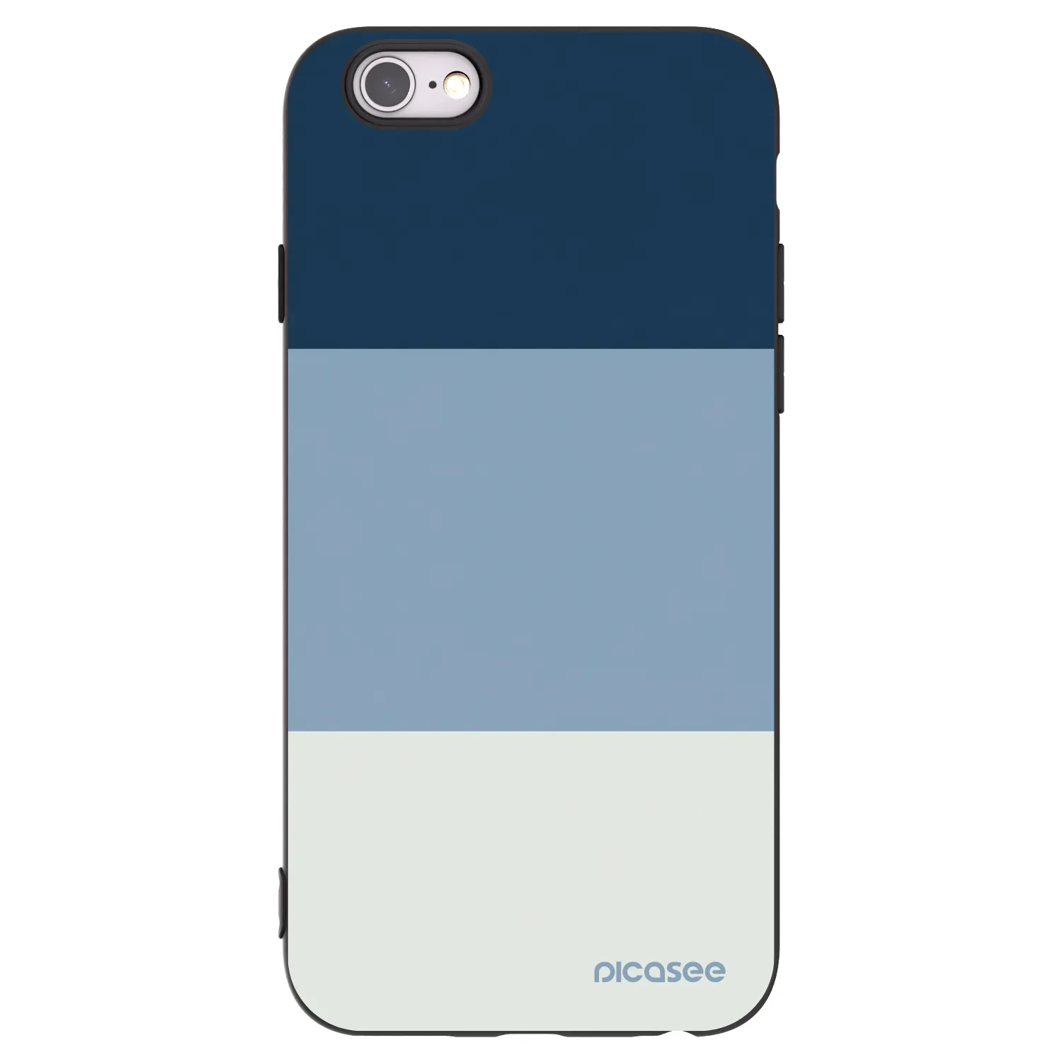 Picasee silikonowe czarne etui na Apple iPhone 6/6S - Coastal Blue