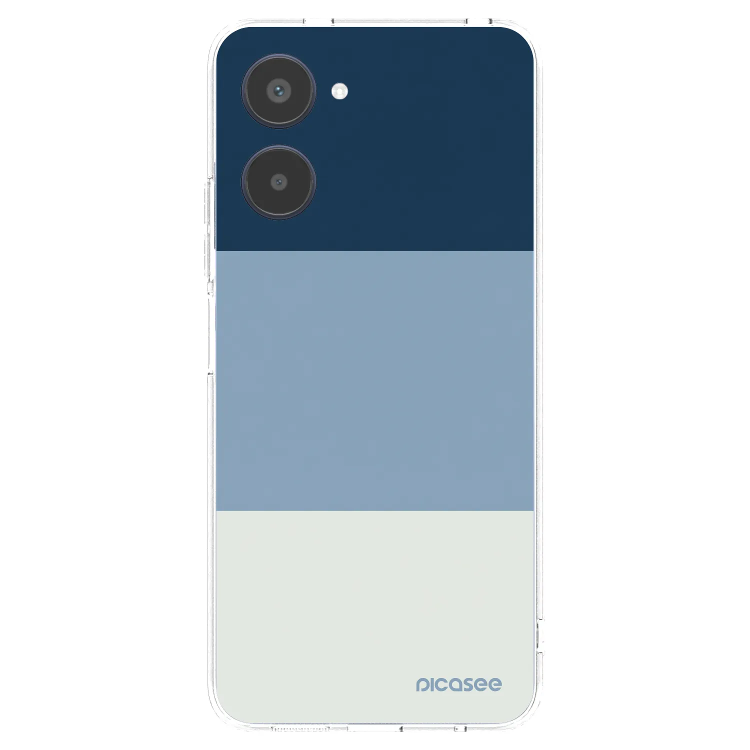 Picasee silikonowe przeźroczyste etui na Realme 10 4G - Coastal Blue