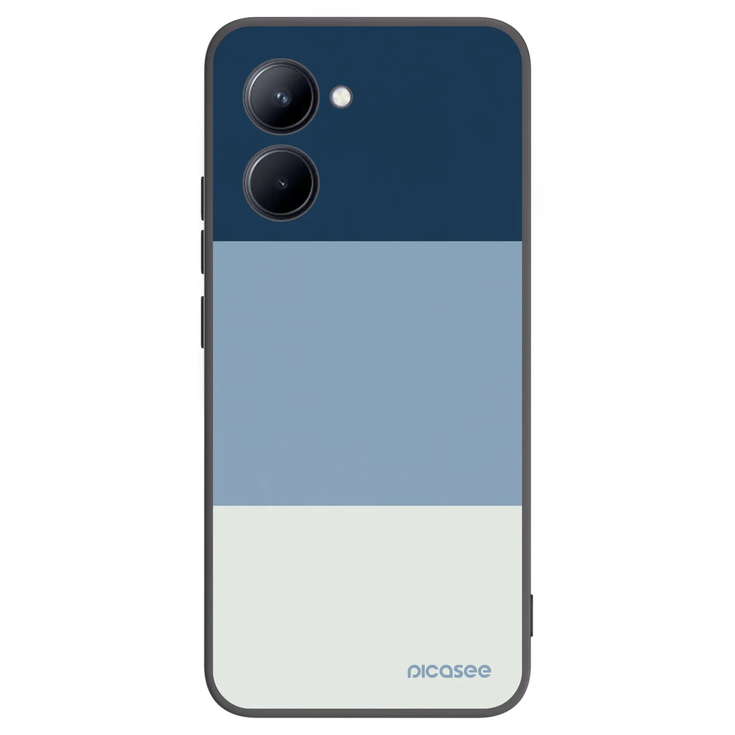 Picasee silikonowe czarne etui na Realme C33 (2023) - Coastal Blue