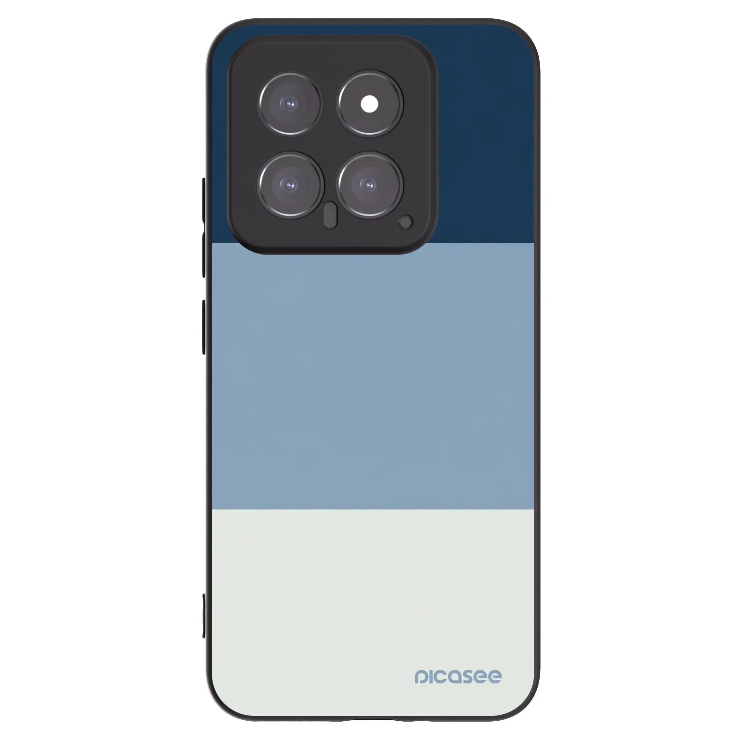 Picasee silikonowe czarne etui na Xiaomi 14 - Coastal Blue