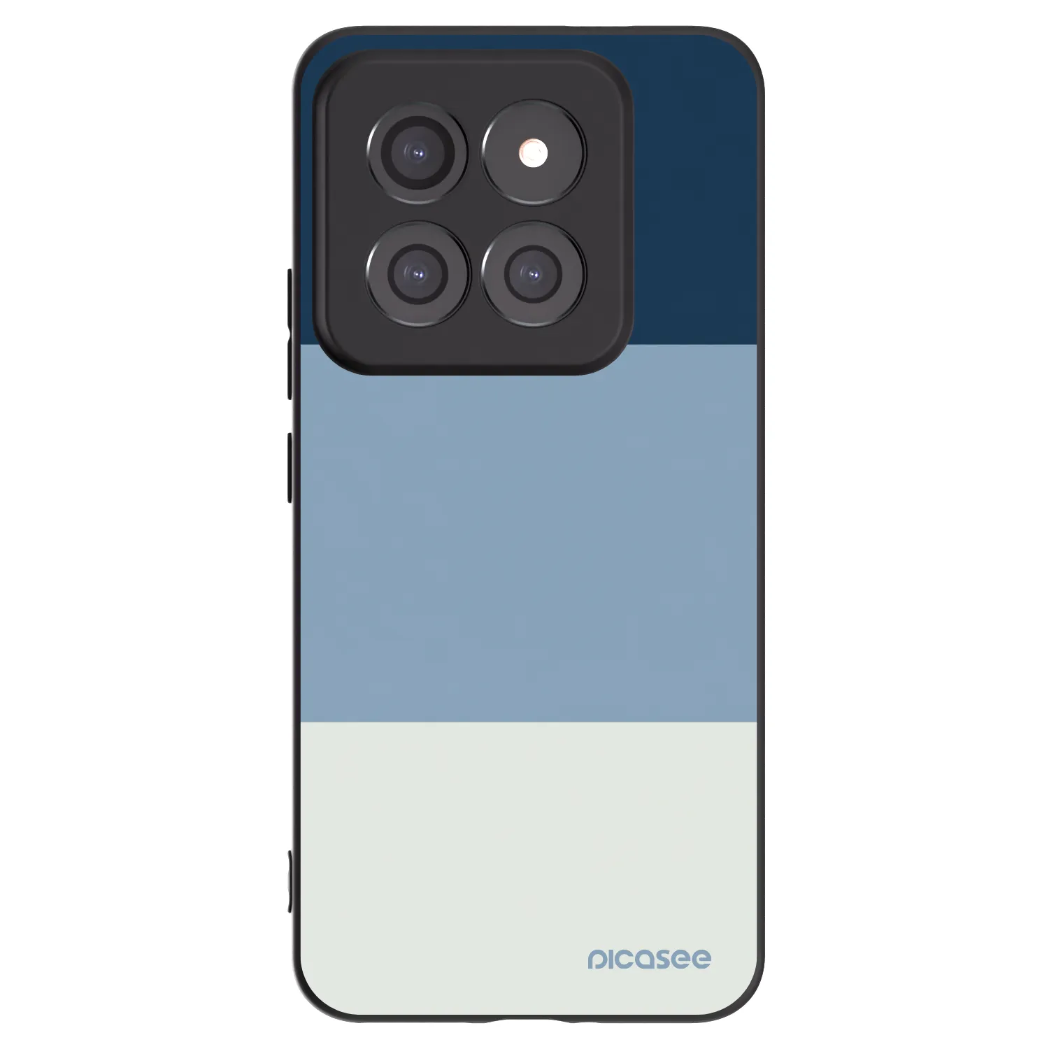 Picasee silikonowe czarne etui na Xiaomi 14 Pro - Coastal Blue