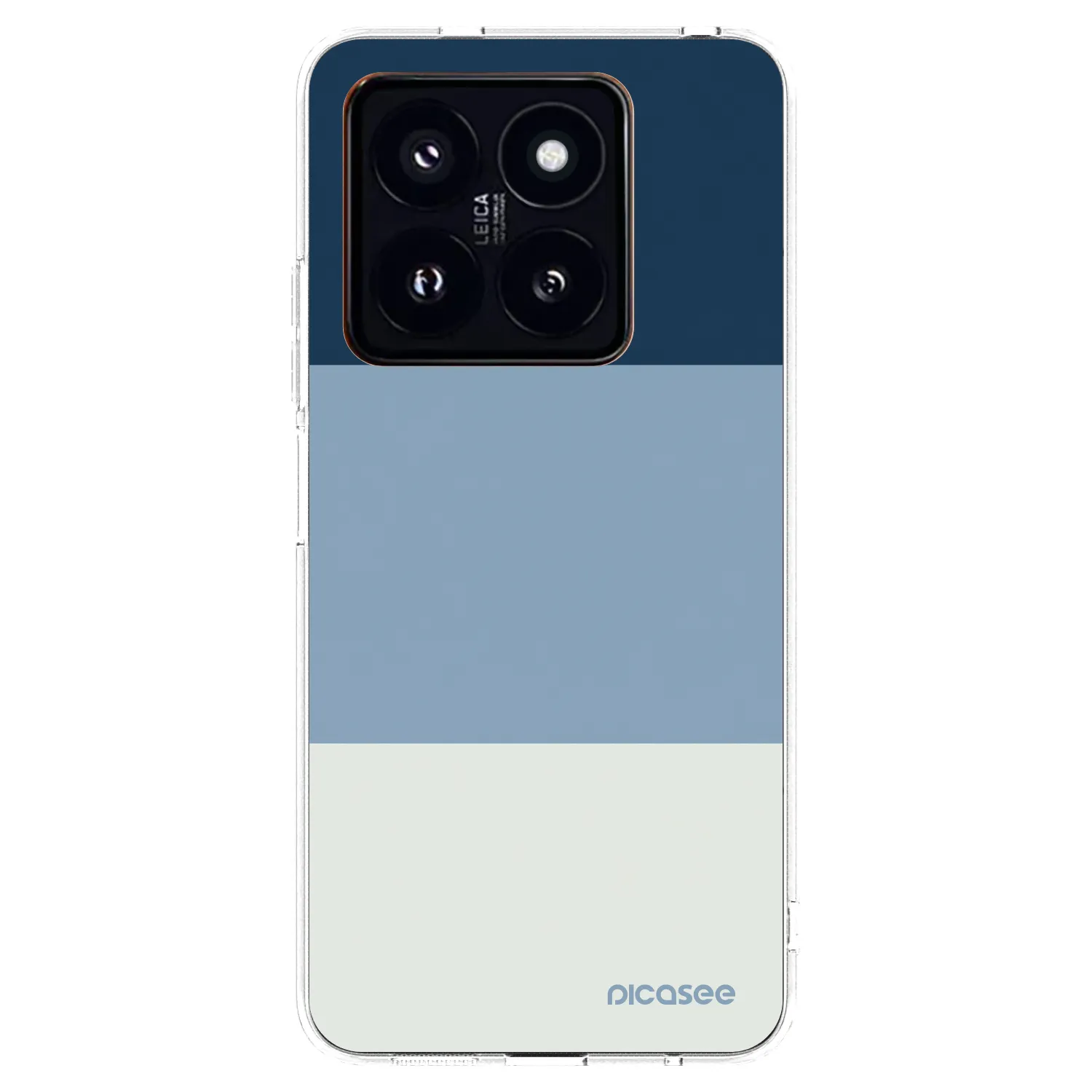 Picasee silikonowe przeźroczyste etui na Xiaomi 14 Pro - Coastal Blue