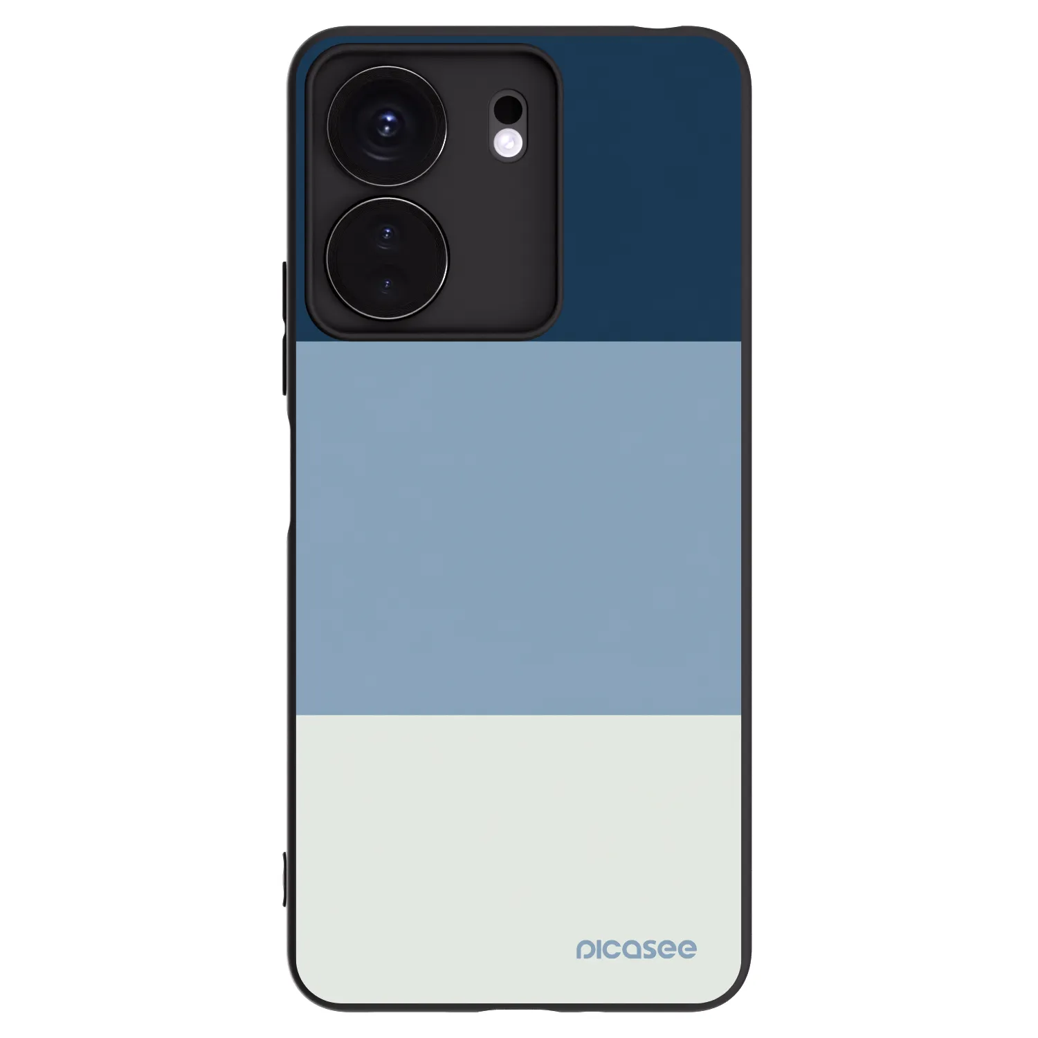 Picasee silikonowe czarne etui na Xiaomi Redmi 13C 4G - Coastal Blue