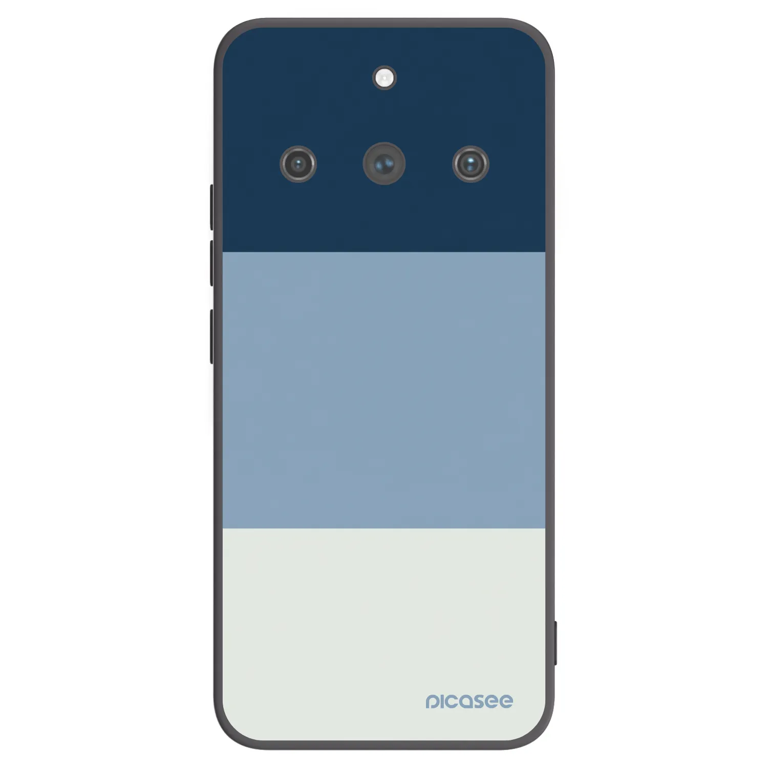 Picasee silikonowe czarne etui na Realme 11 Pro+ - Coastal Blue