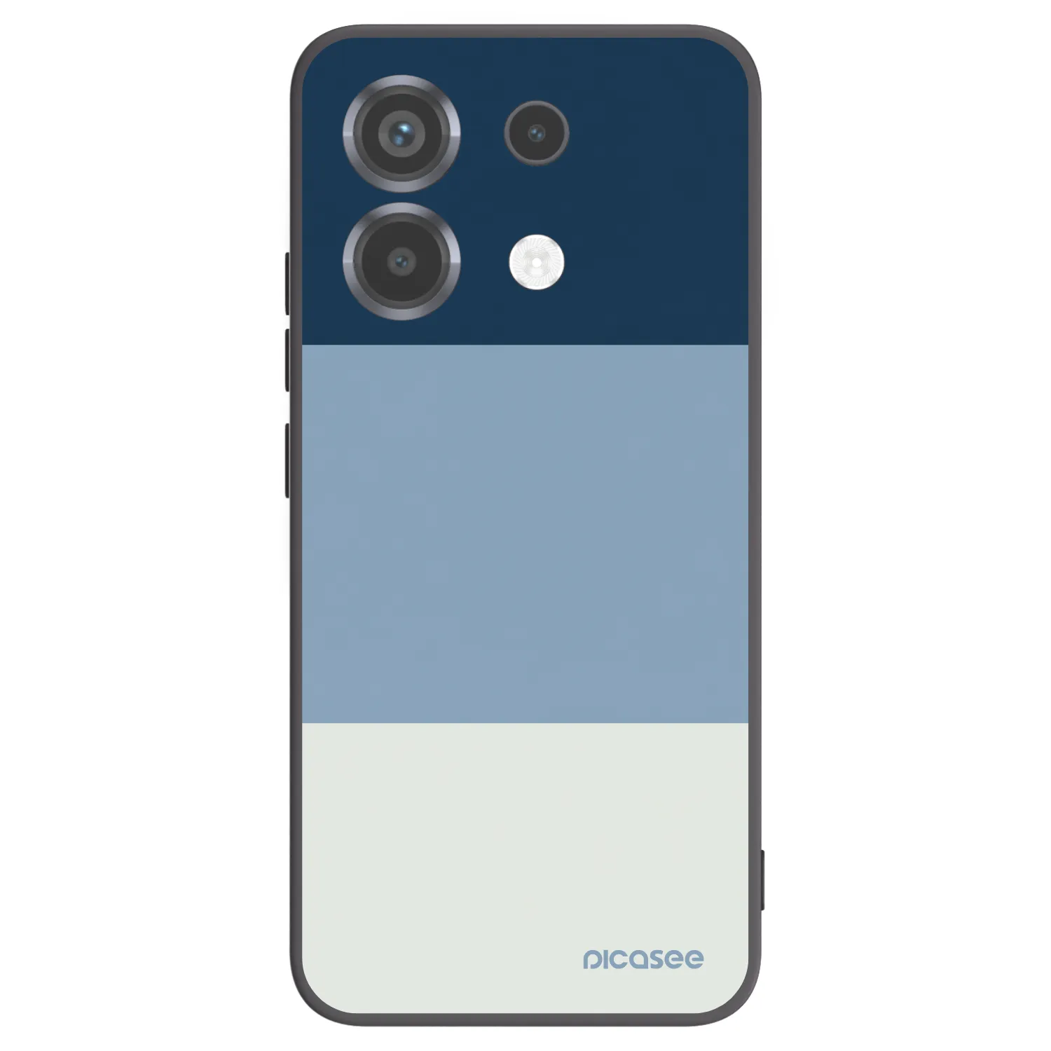 Picasee silikonowe czarne etui na Xiaomi Poco X6 - Coastal Blue