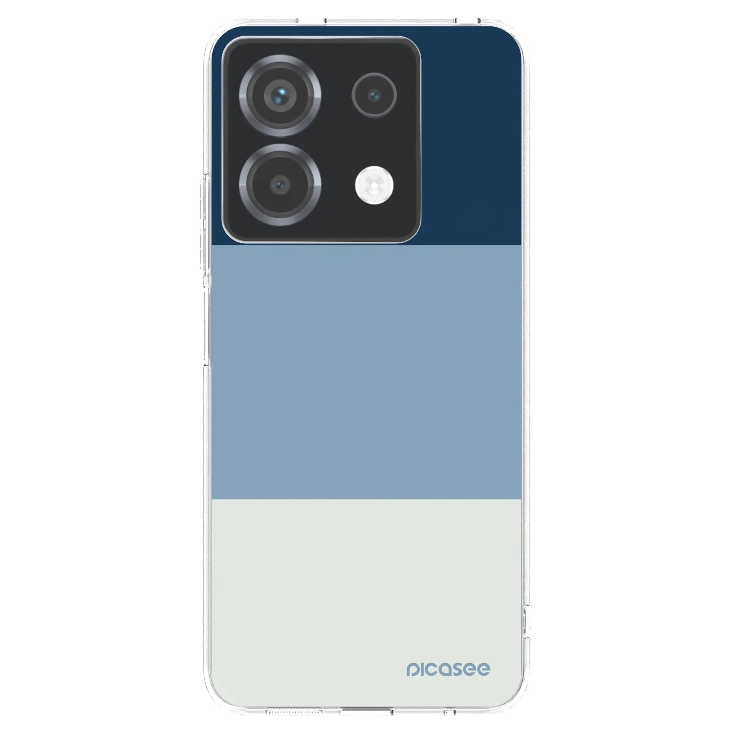 Picasee silikonowe przeźroczyste etui na Xiaomi Poco X6 - Coastal Blue