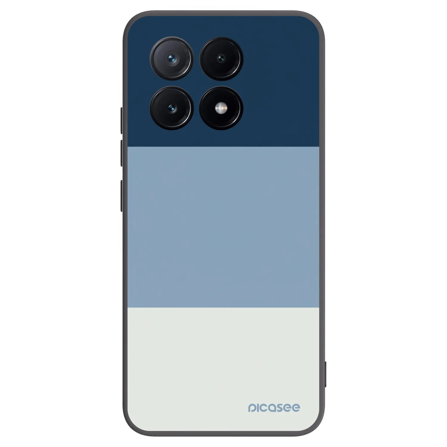 Picasee silikonowe czarne etui na Xiaomi Poco X6 Pro - Coastal Blue