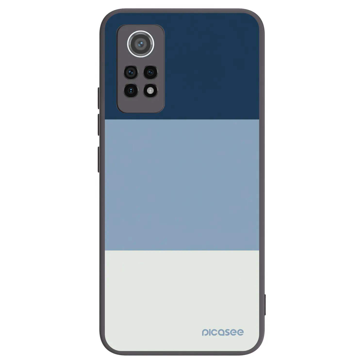Picasee silikonowe czarne etui na Xiaomi Redmi Note 12 Pro 4G - Coastal Blue