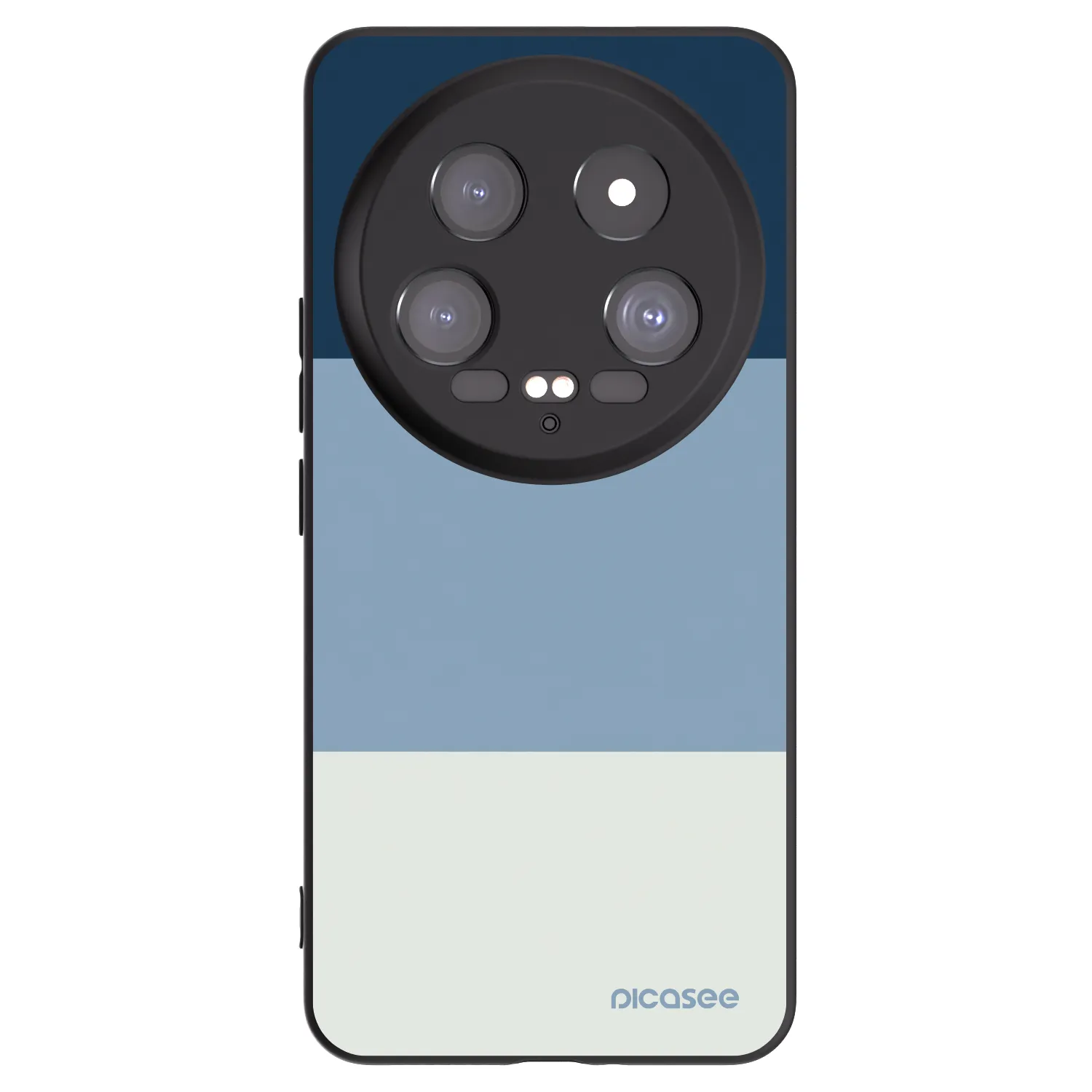 Picasee silikonowe czarne etui na Xiaomi 14 Ultra - Coastal Blue