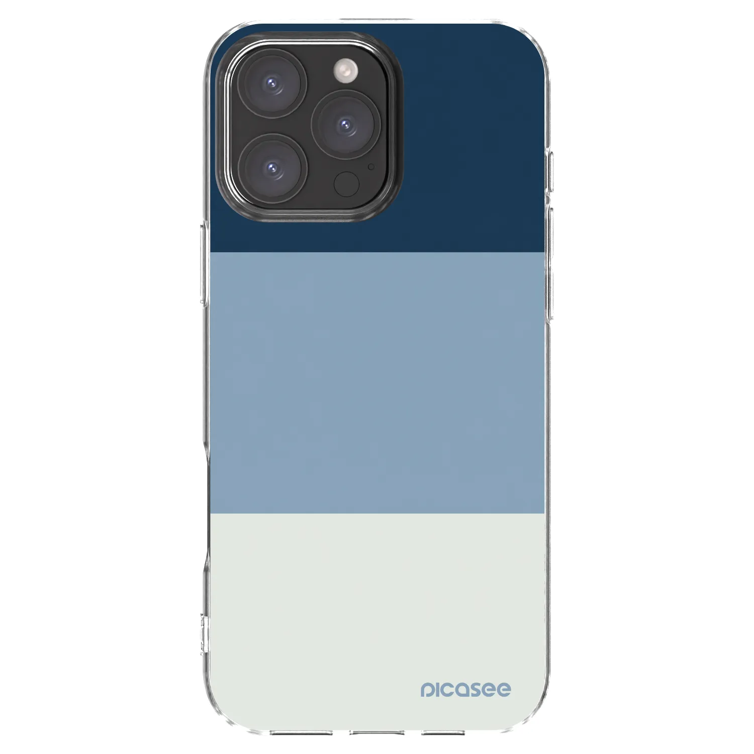 Picasee silikonowe przeźroczyste etui na Apple iPhone 16 Pro Max - Coastal Blue