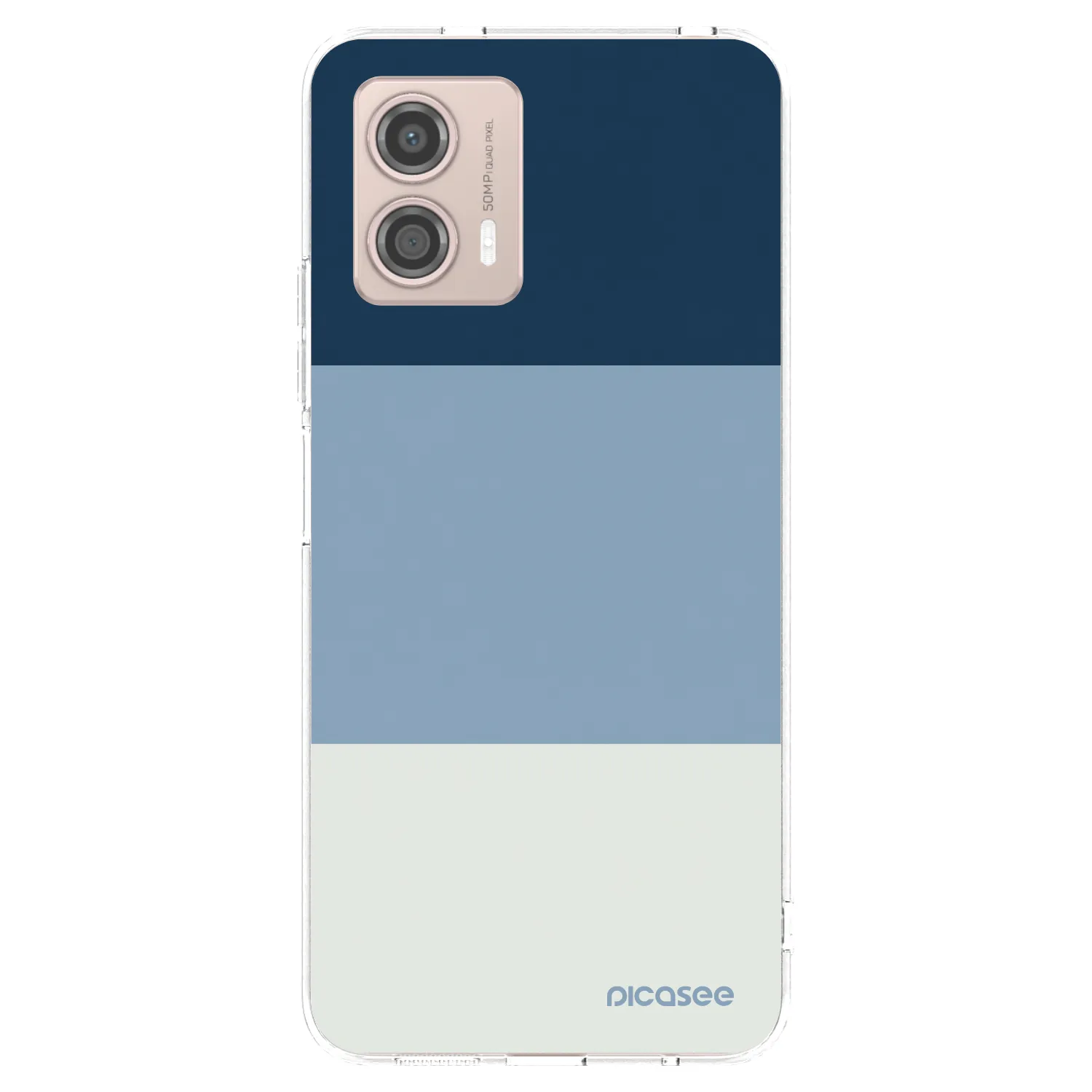 Picasee silikonowe przeźroczyste etui na Motorola Moto G53 5G - Coastal Blue